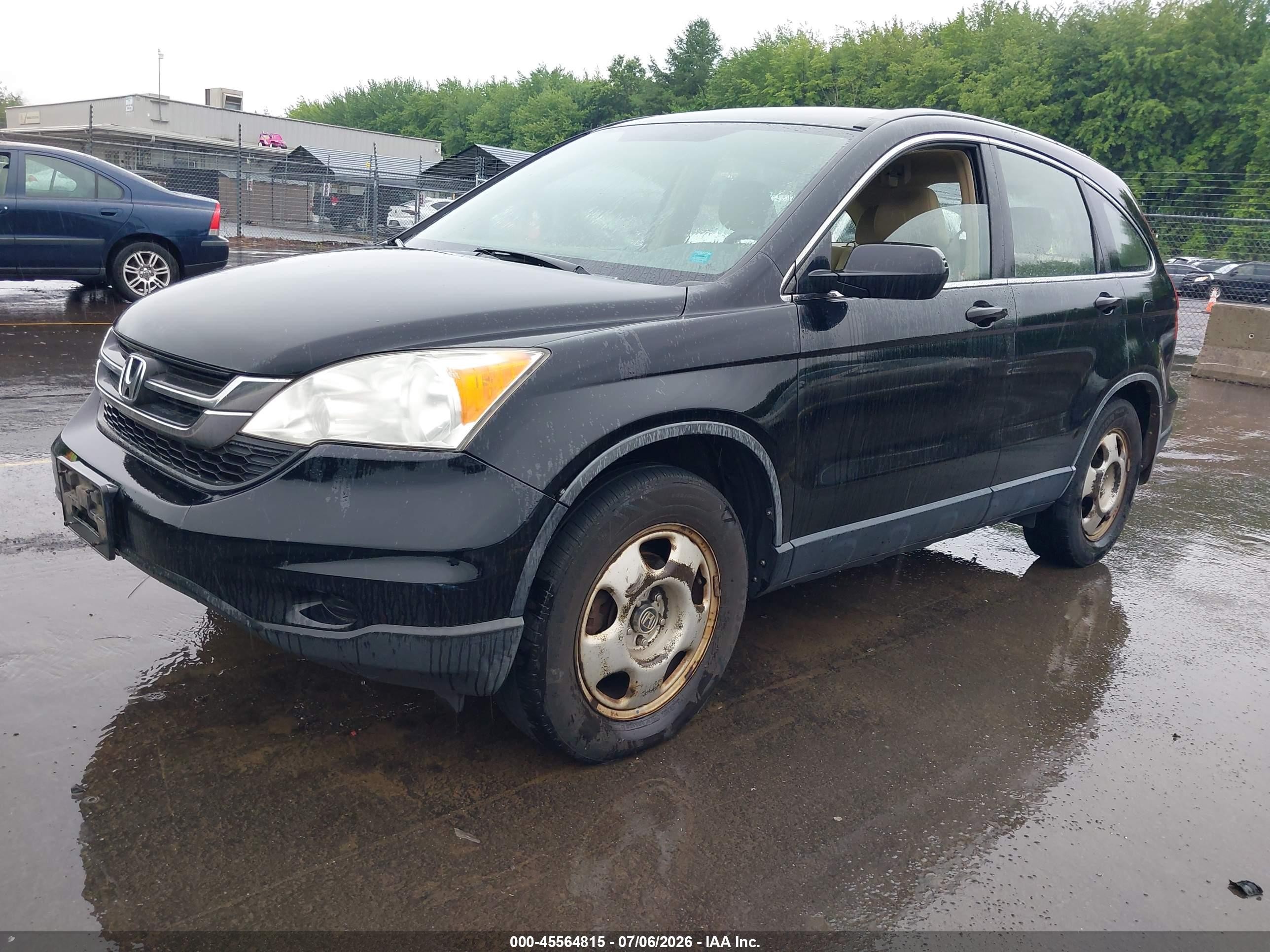 2010 Honda Cr-v Lx Black vin: JHLRE4H39AC014786