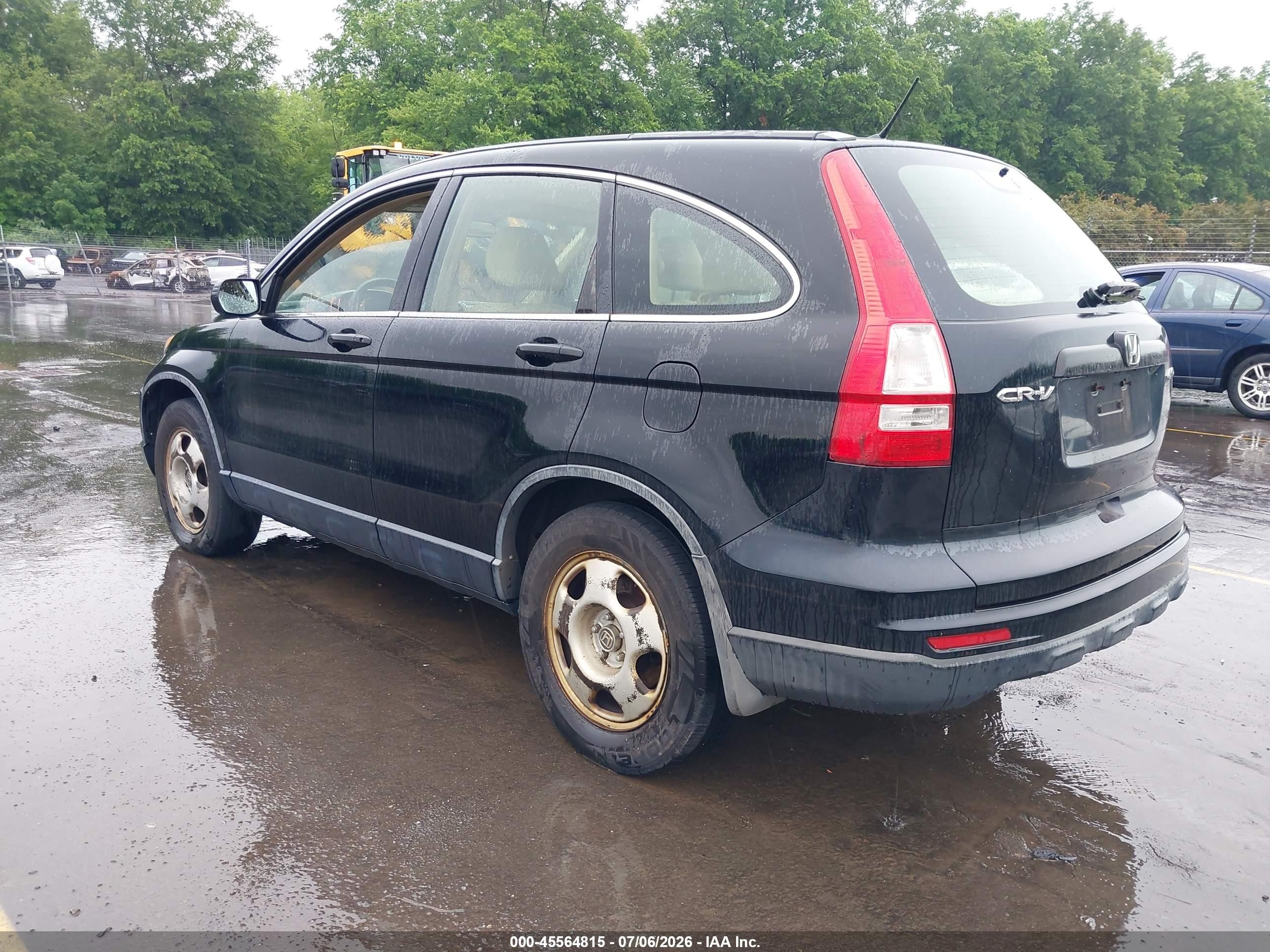2010 Honda Cr-v Lx Black vin: JHLRE4H39AC014786