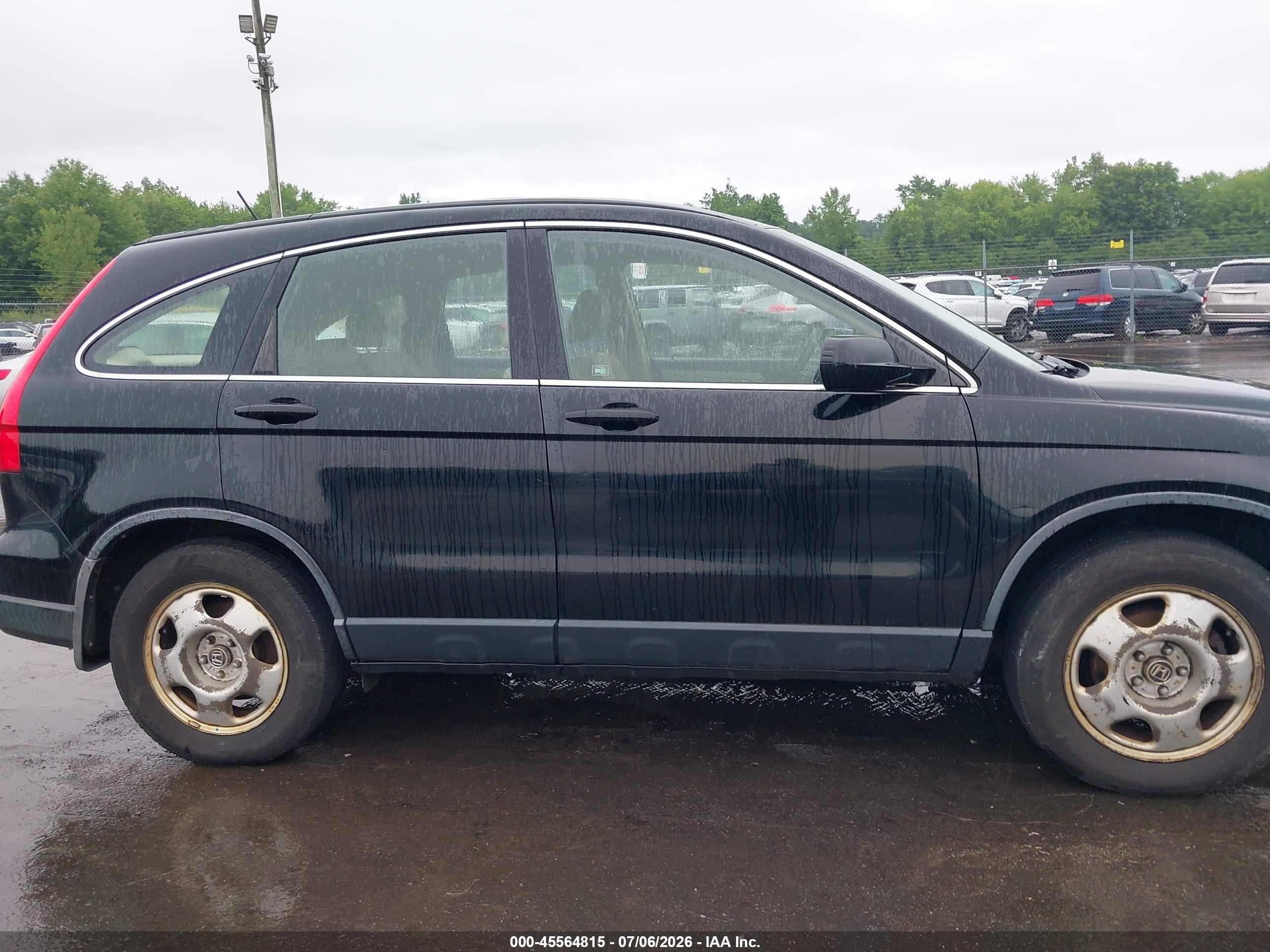 2010 Honda Cr-v Lx Black vin: JHLRE4H39AC014786