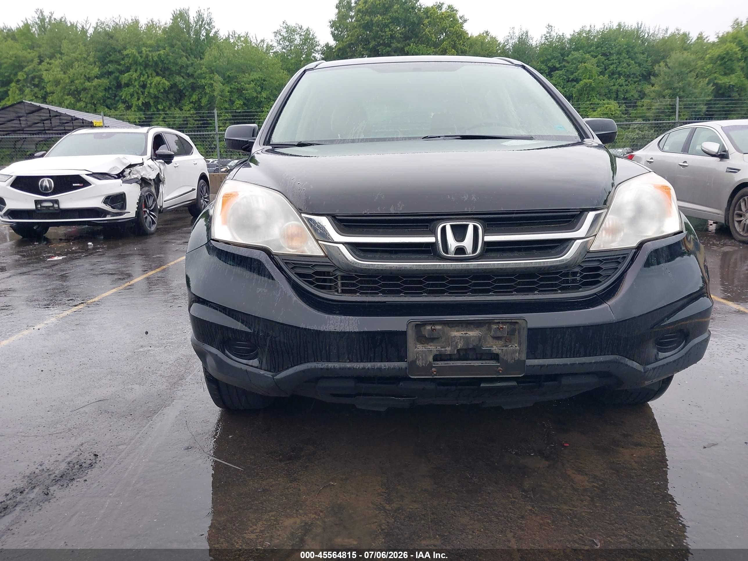 2010 Honda Cr-v Lx Black vin: JHLRE4H39AC014786