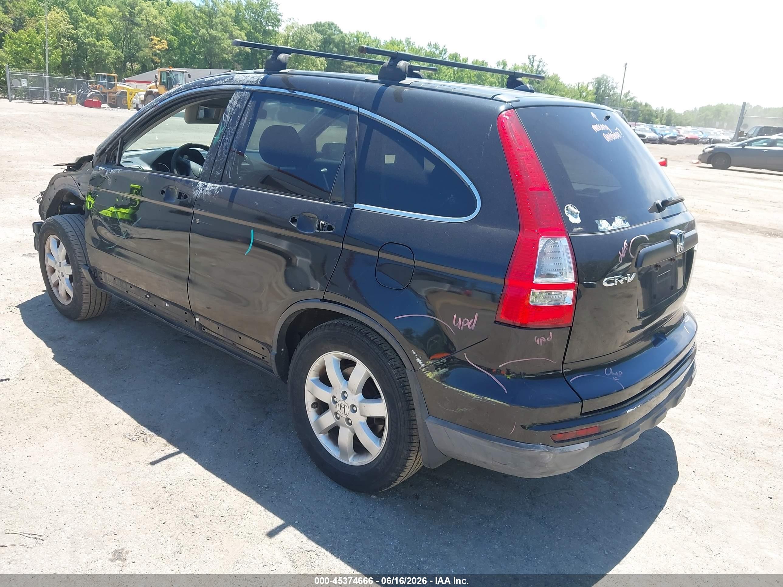 2011 Honda Cr-v Se Black vin: JHLRE4H41BC023511