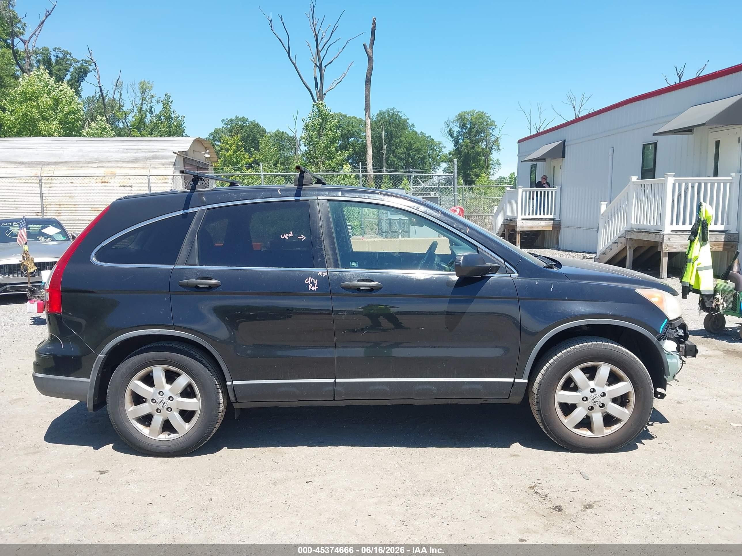 2011 Honda Cr-v Se Black vin: JHLRE4H41BC023511