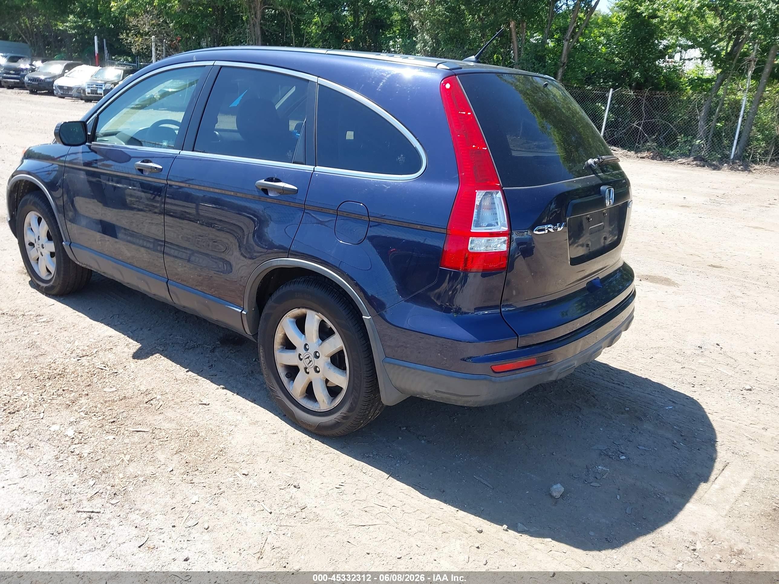 2011 Honda Cr-v Se Blue vin: JHLRE4H42BC009567