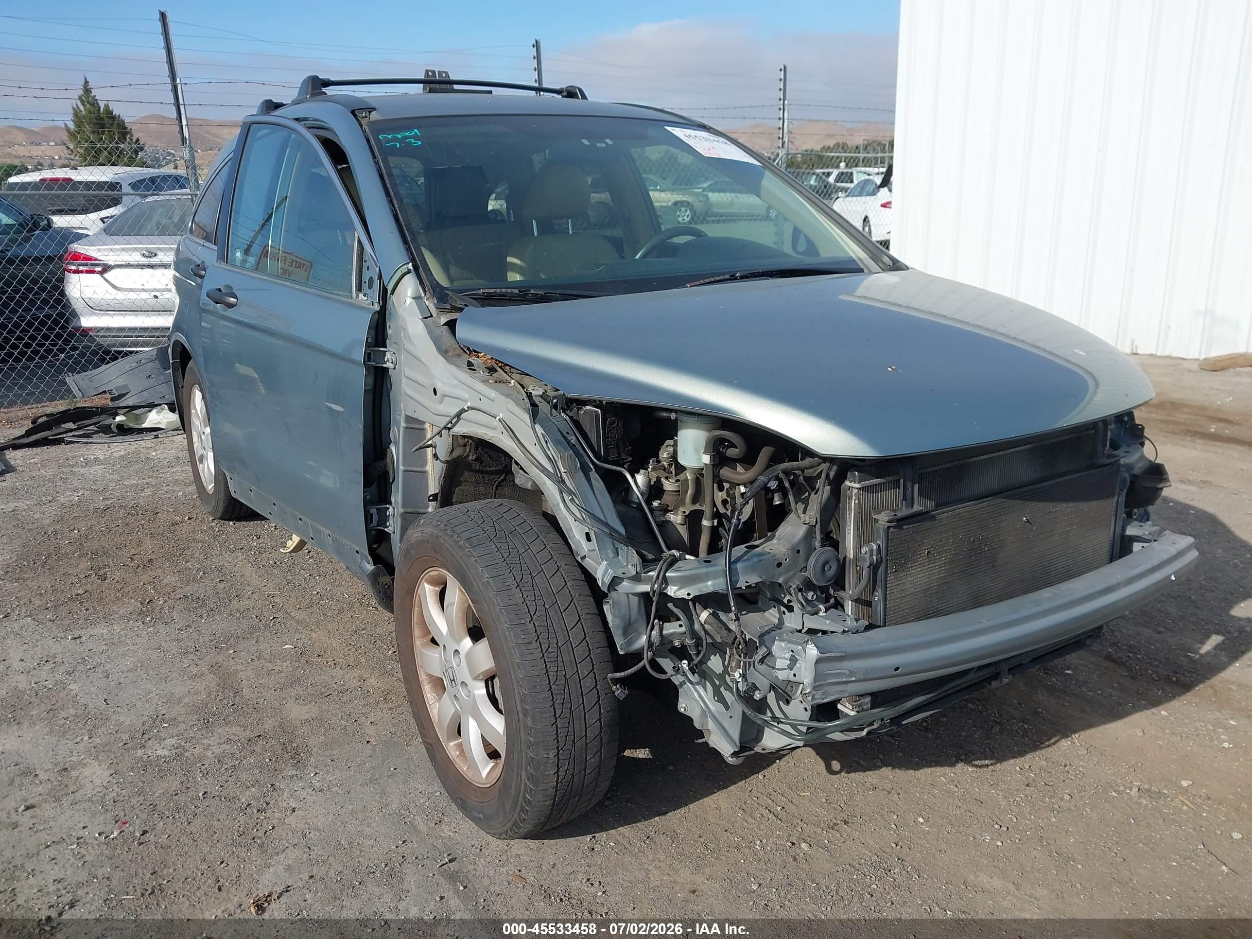 2011 Honda Cr-v Se Light Blue vin: JHLRE4H47BC028874