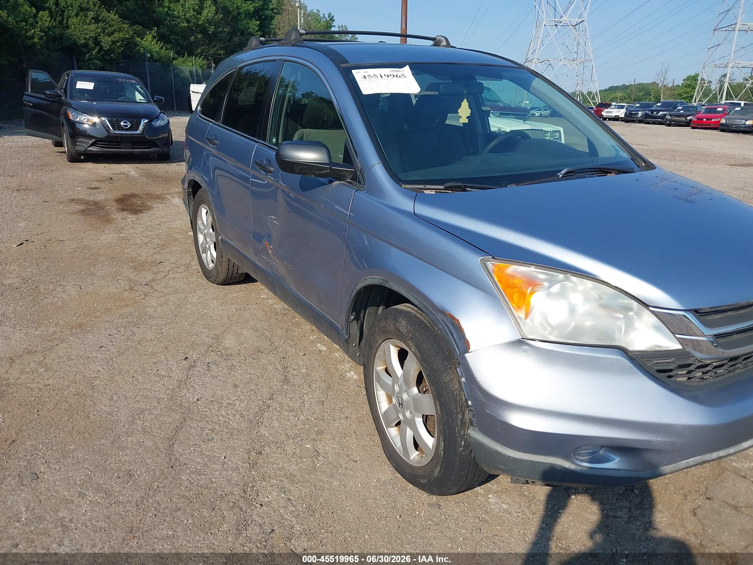 2011 Honda Cr-v Se Light Blue vin: JHLRE4H4XBC004407