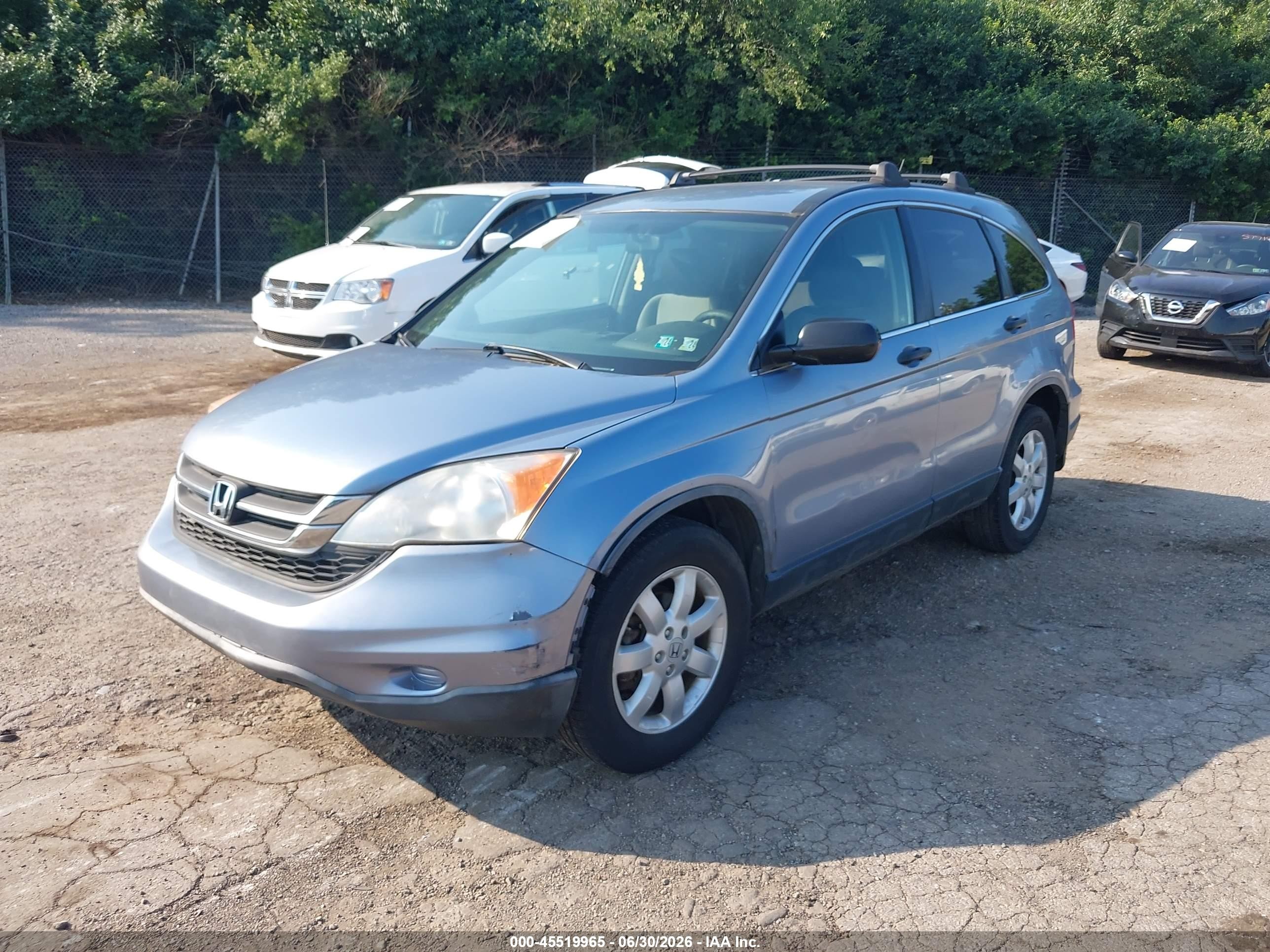 2011 Honda Cr-v Se Light Blue vin: JHLRE4H4XBC004407