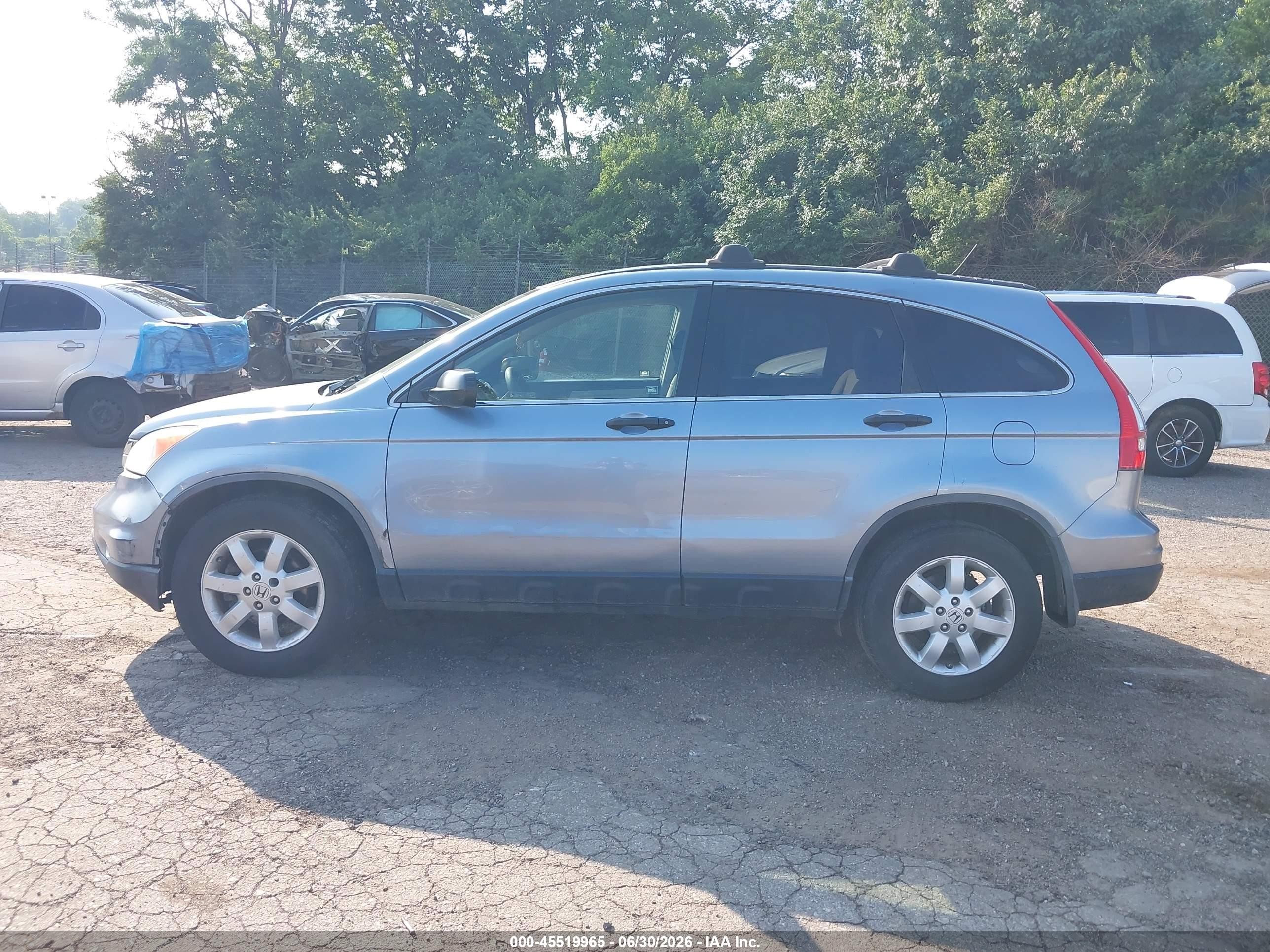 2011 Honda Cr-v Se Light Blue vin: JHLRE4H4XBC004407
