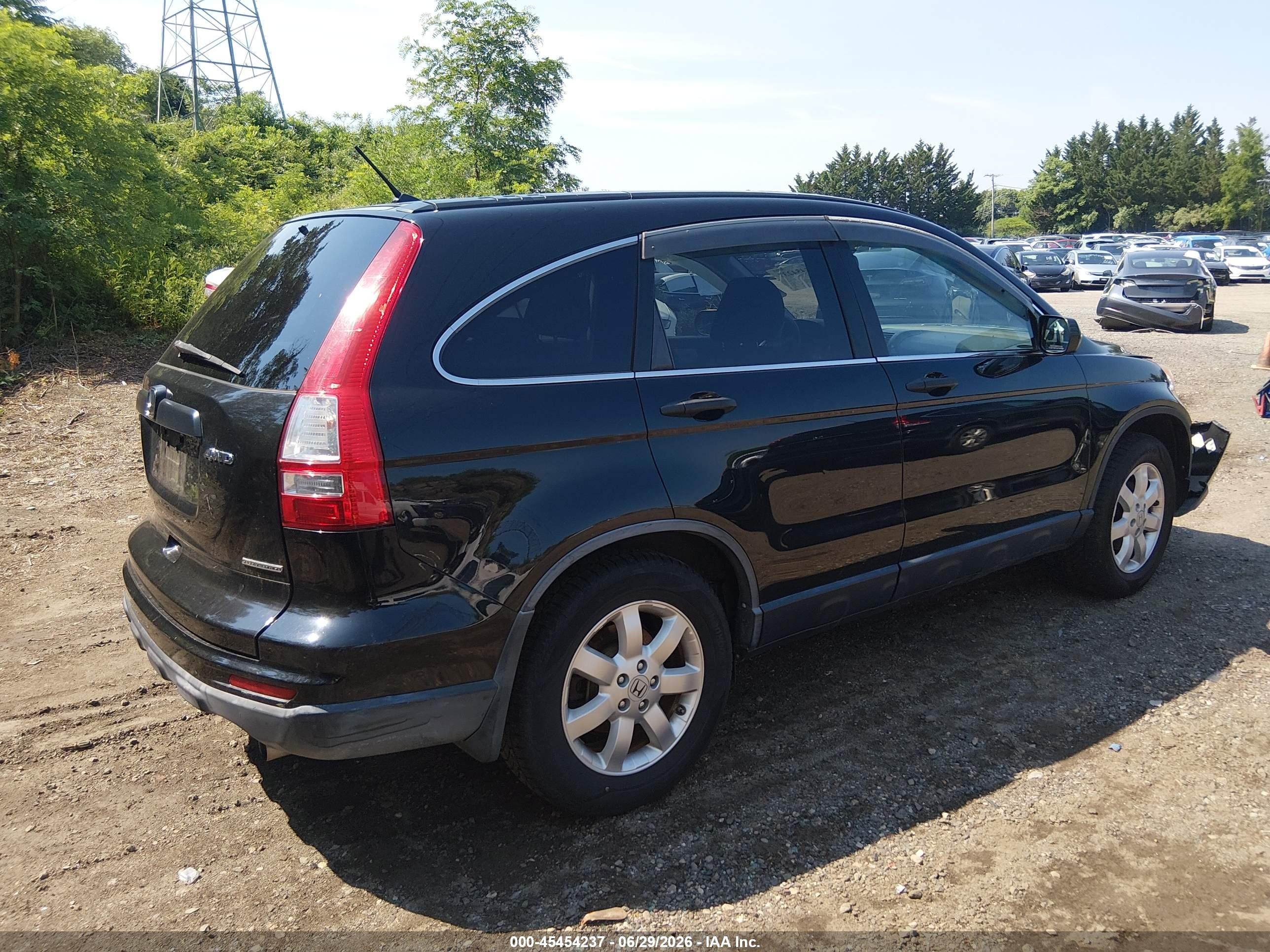 2011 Honda Cr-v Se Black vin: JHLRE4H4XBC023653