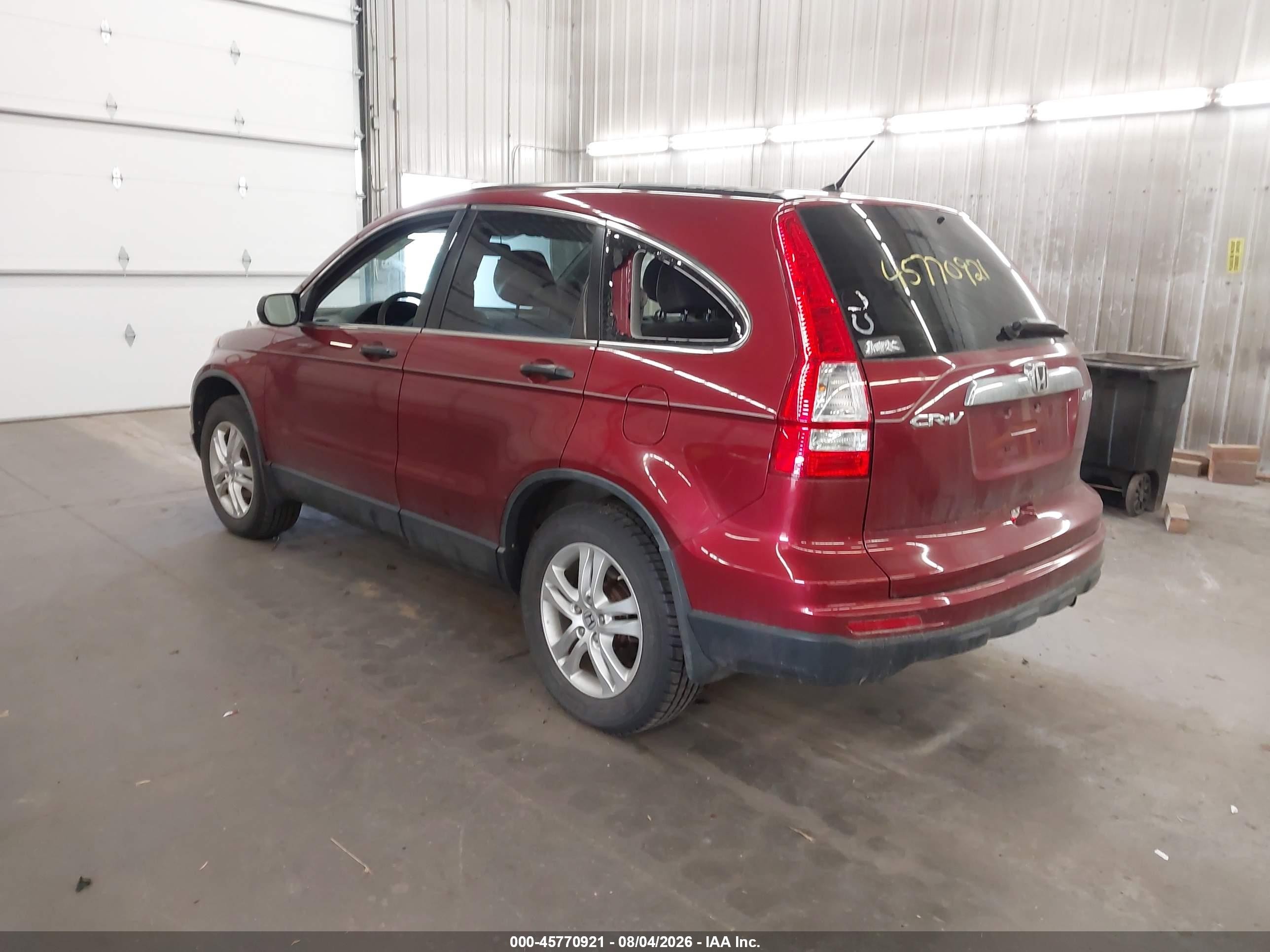 2010 Honda Cr-v Ex Red vin: JHLRE4H50AC003029