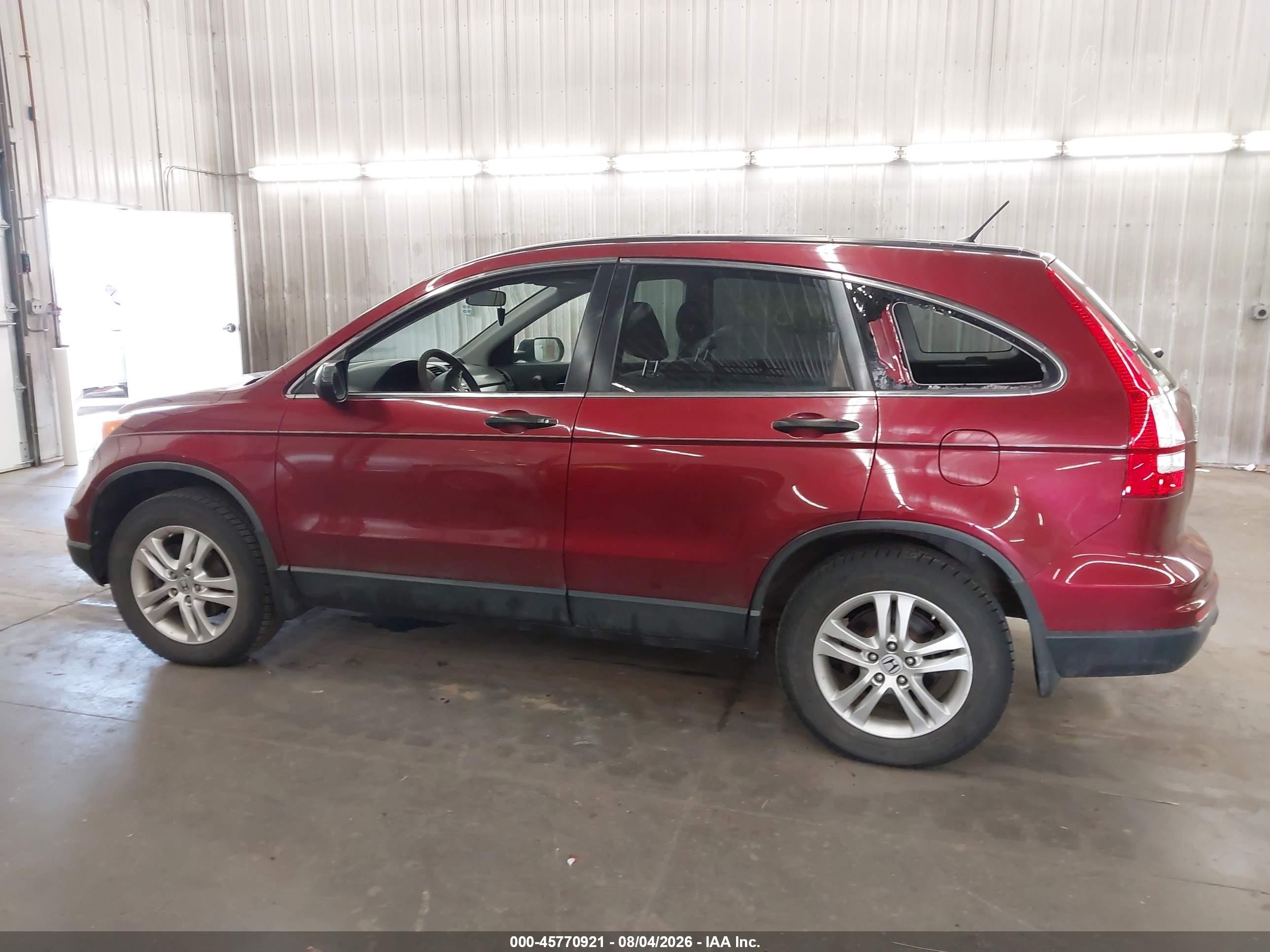 2010 Honda Cr-v Ex Red vin: JHLRE4H50AC003029