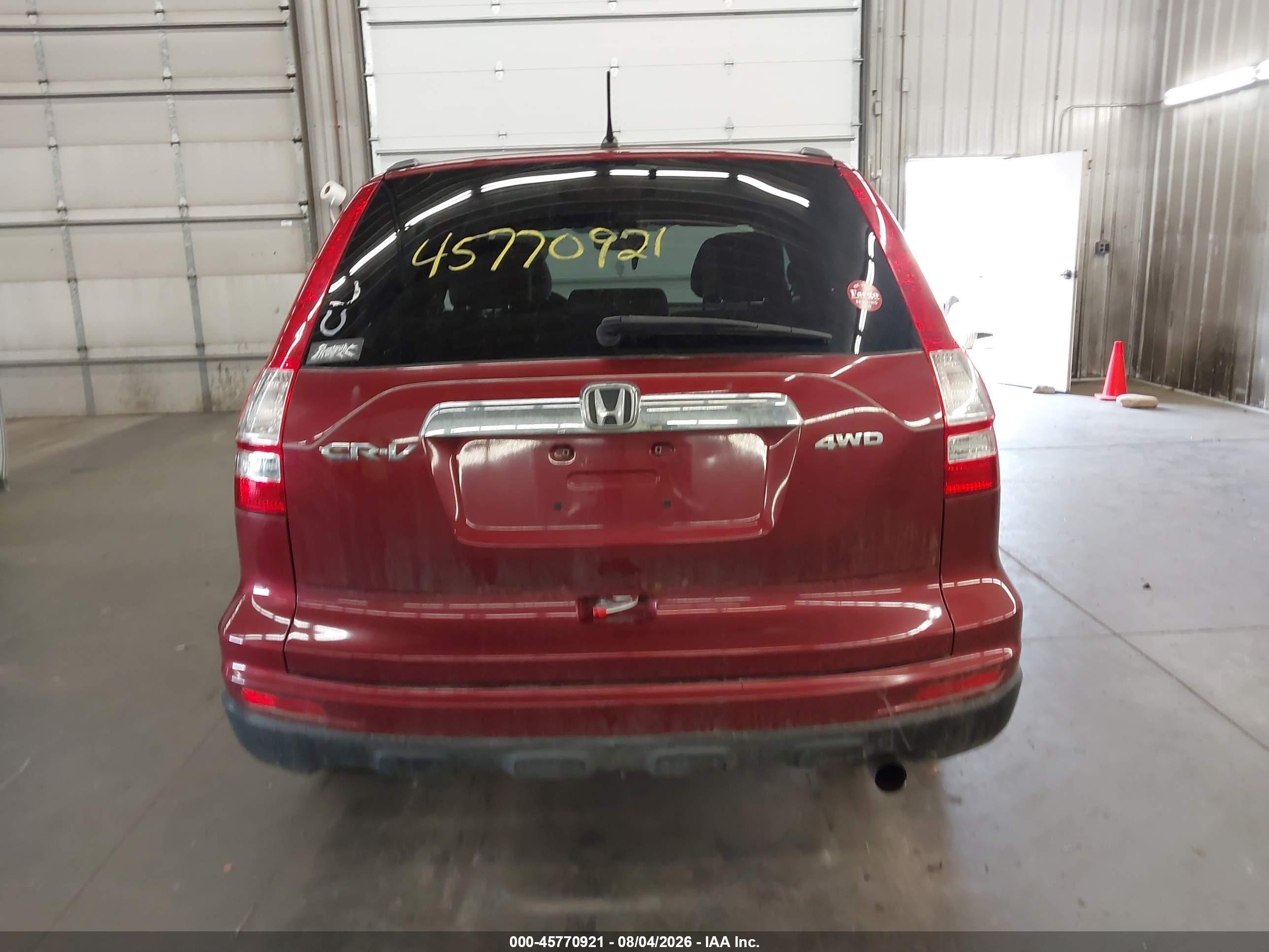 2010 Honda Cr-v Ex Red vin: JHLRE4H50AC003029