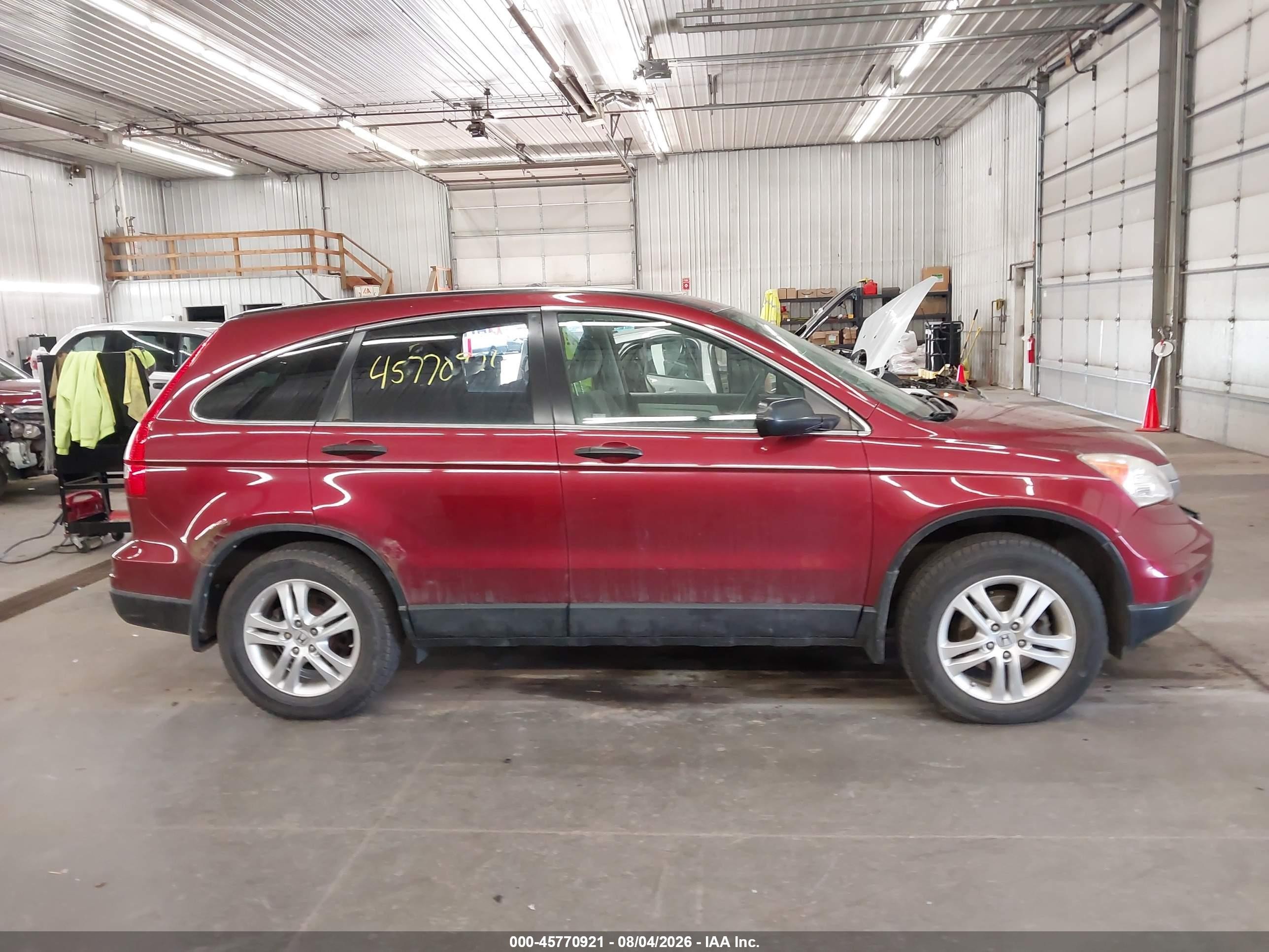 2010 Honda Cr-v Ex Red vin: JHLRE4H50AC003029