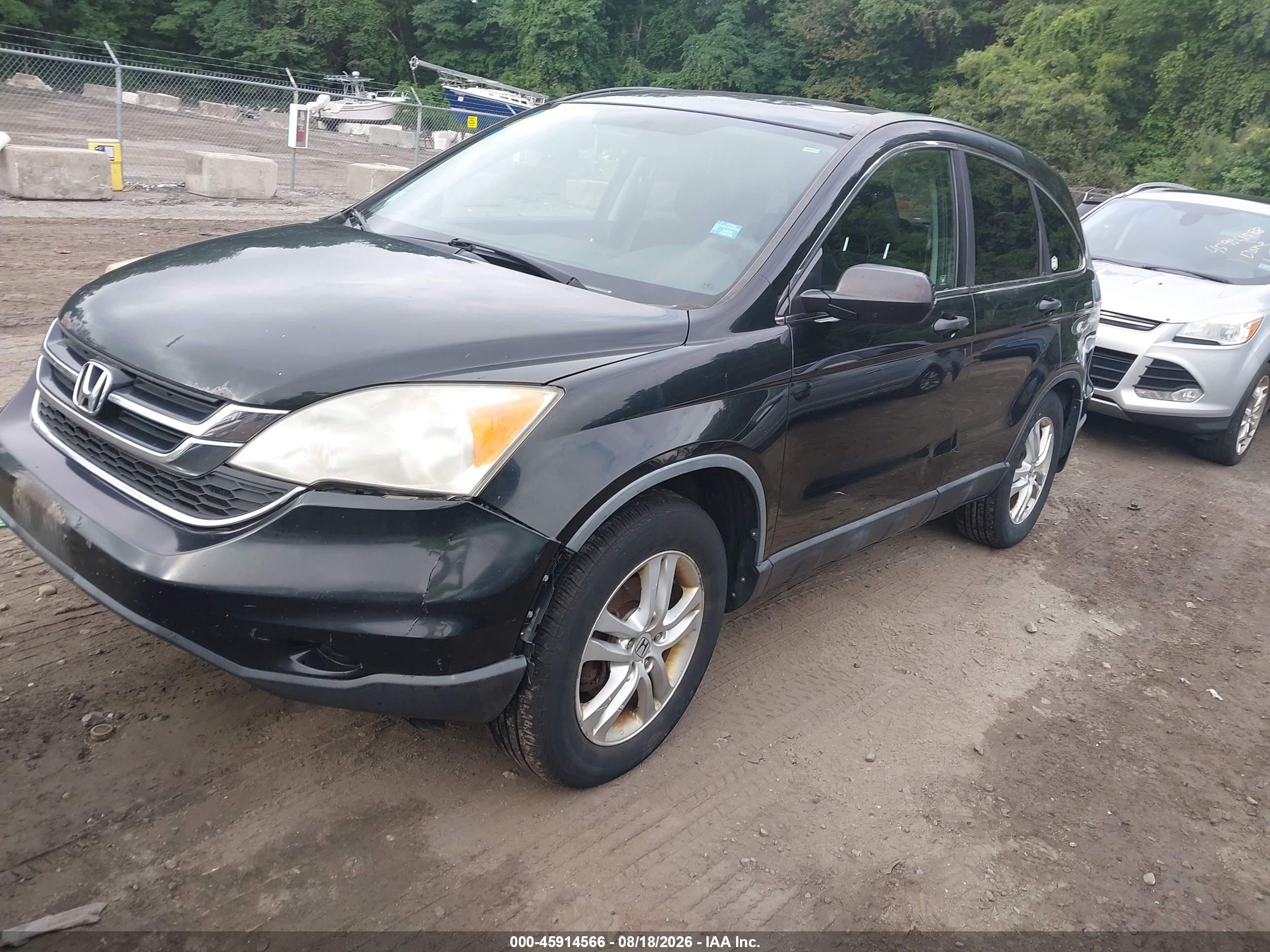2010 Honda Cr-v Ex Black vin: JHLRE4H50AC004777
