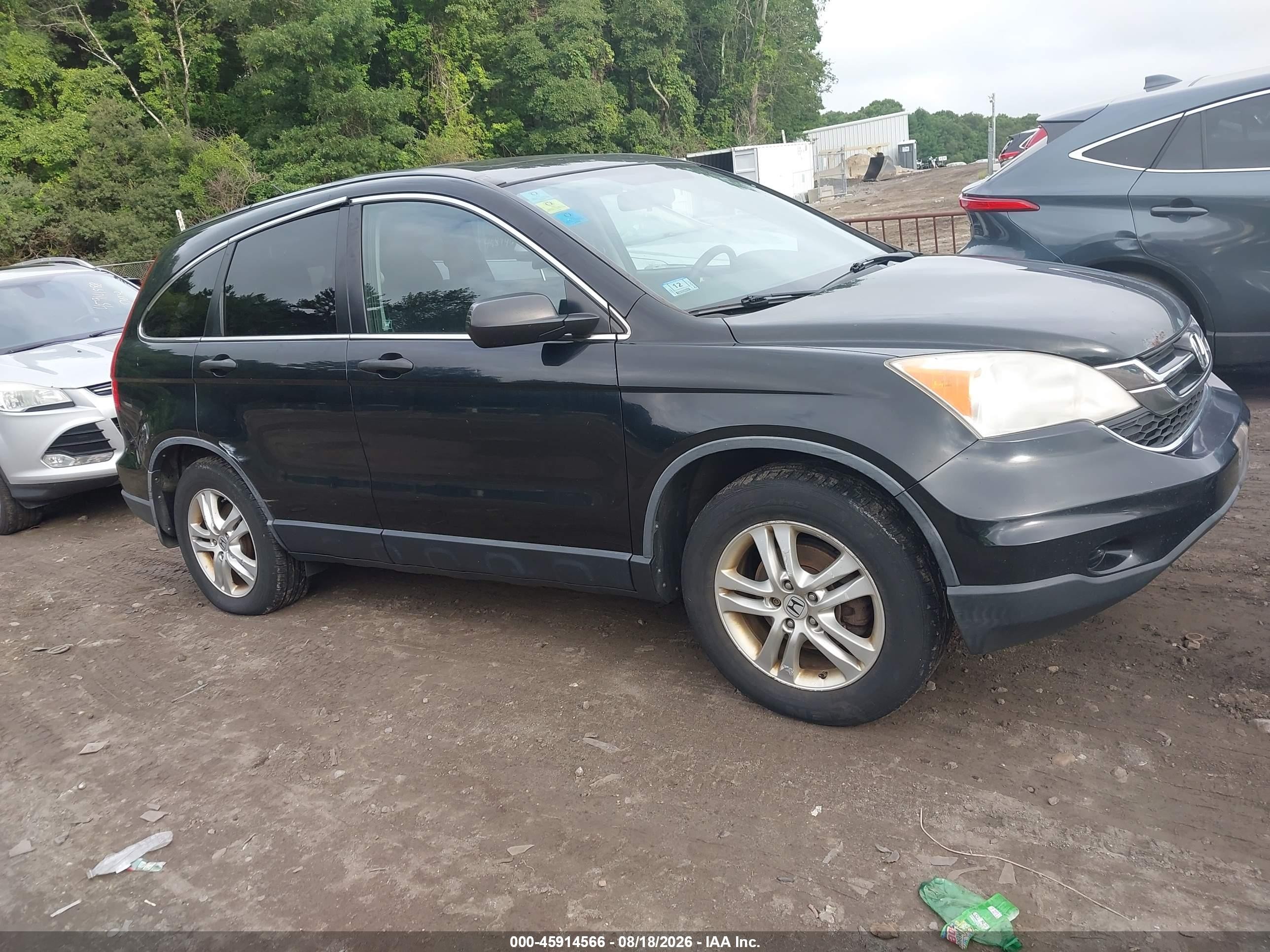 2010 Honda Cr-v Ex Black vin: JHLRE4H50AC004777