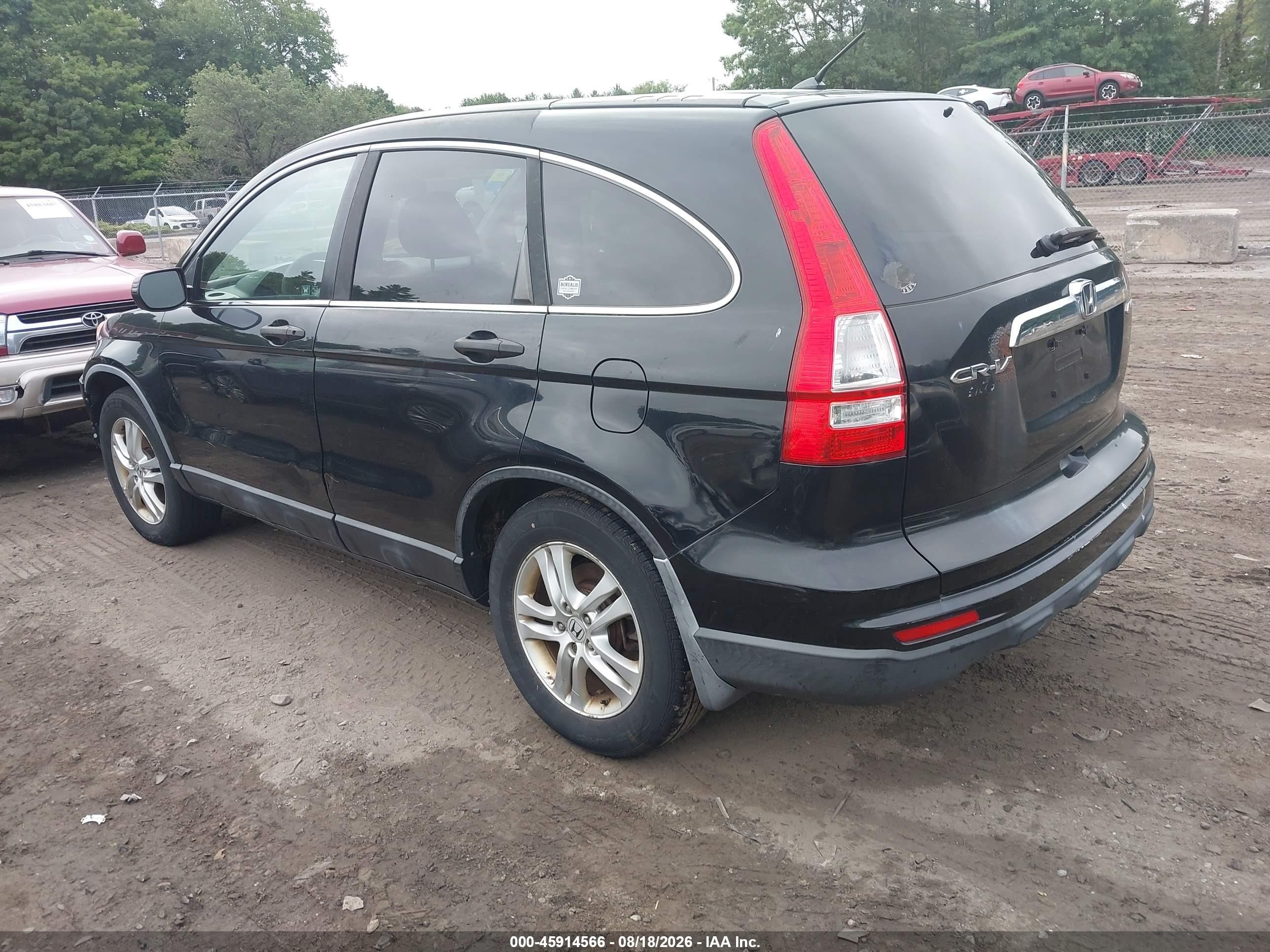 2010 Honda Cr-v Ex Black vin: JHLRE4H50AC004777