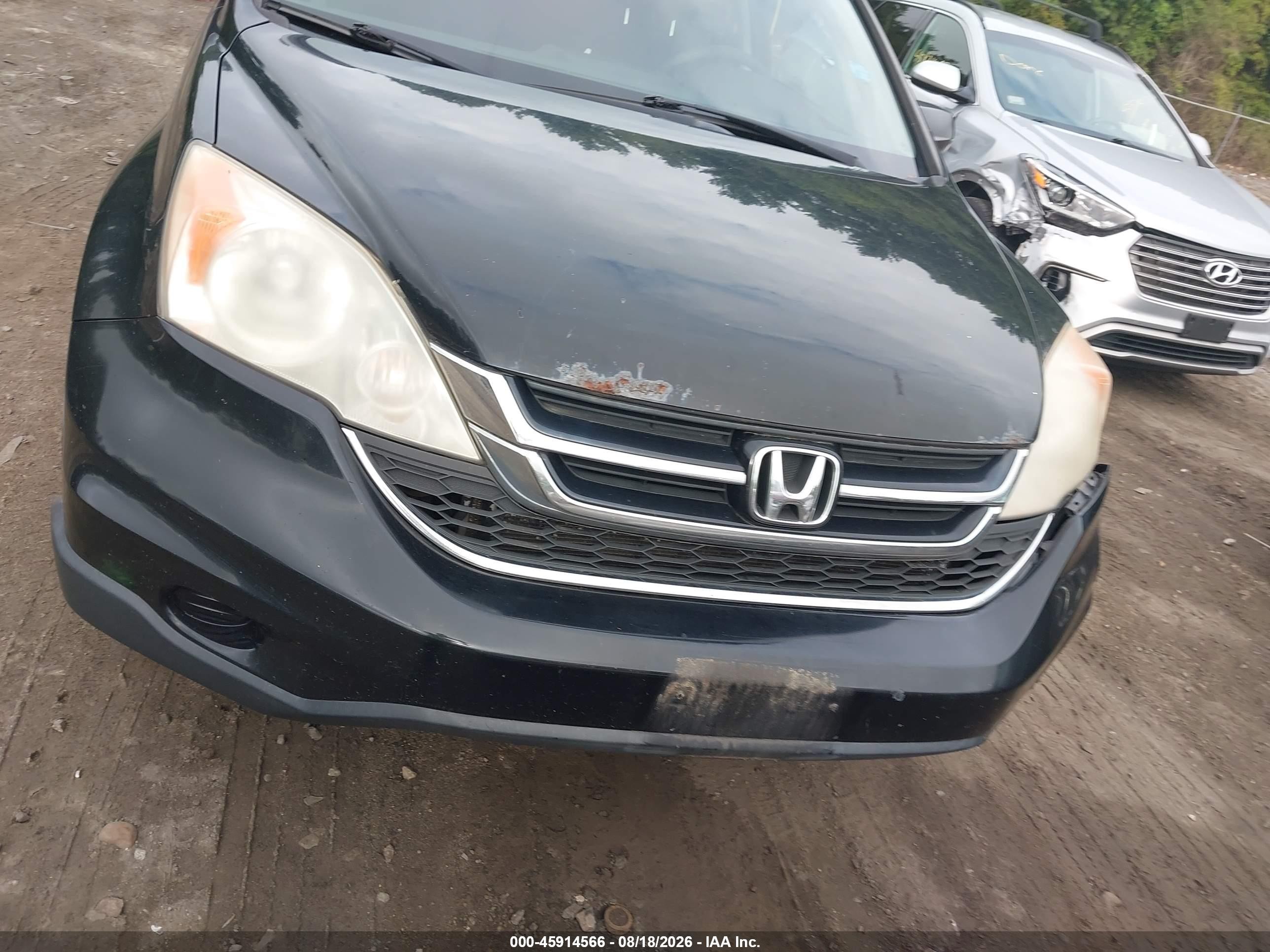 2010 Honda Cr-v Ex Black vin: JHLRE4H50AC004777