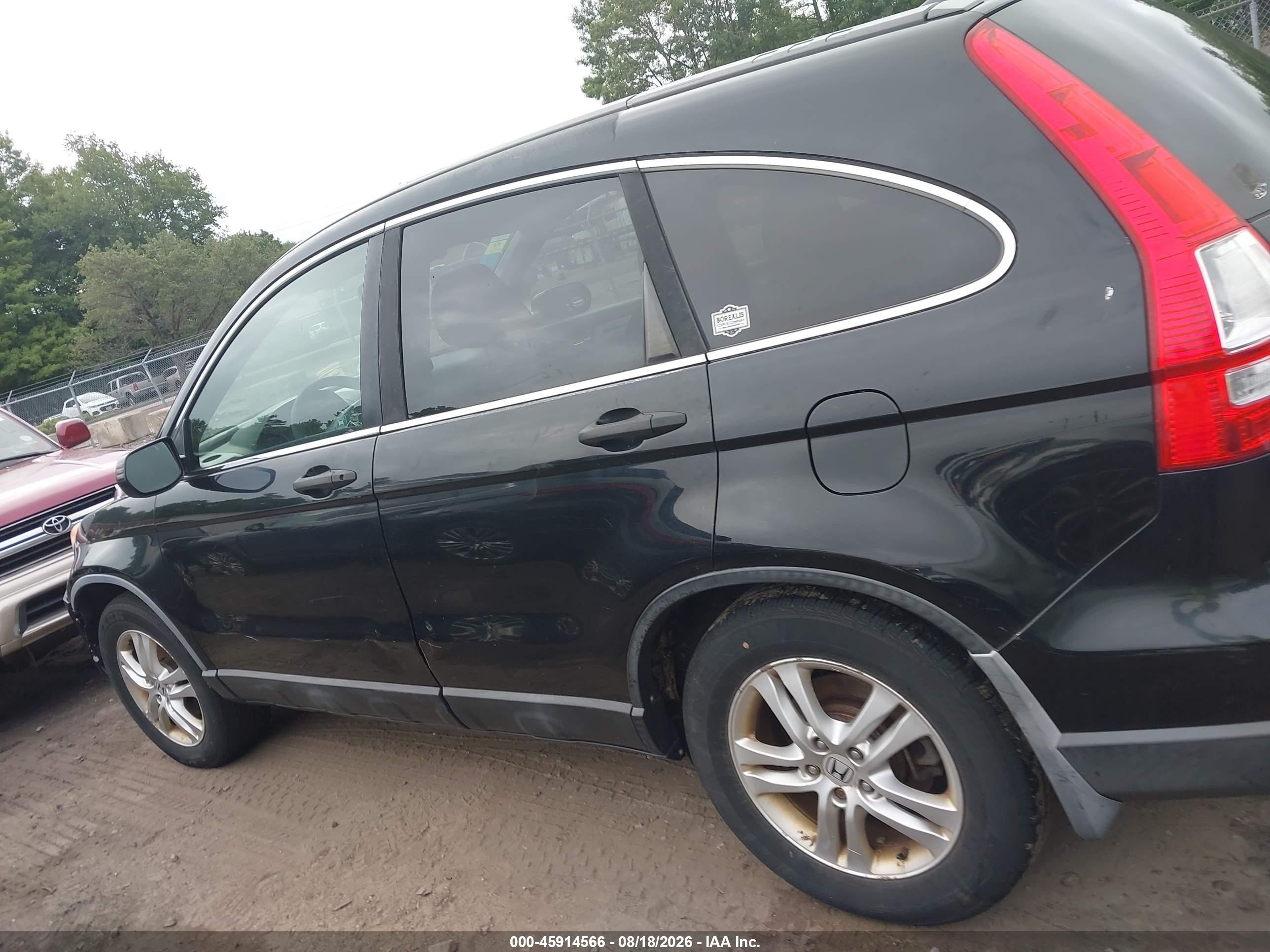 2010 Honda Cr-v Ex Black vin: JHLRE4H50AC004777