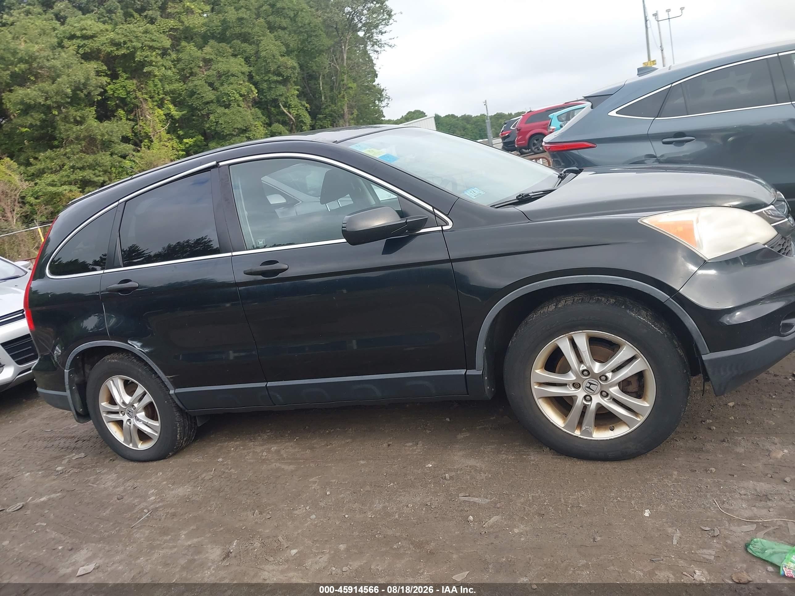 2010 Honda Cr-v Ex Black vin: JHLRE4H50AC004777