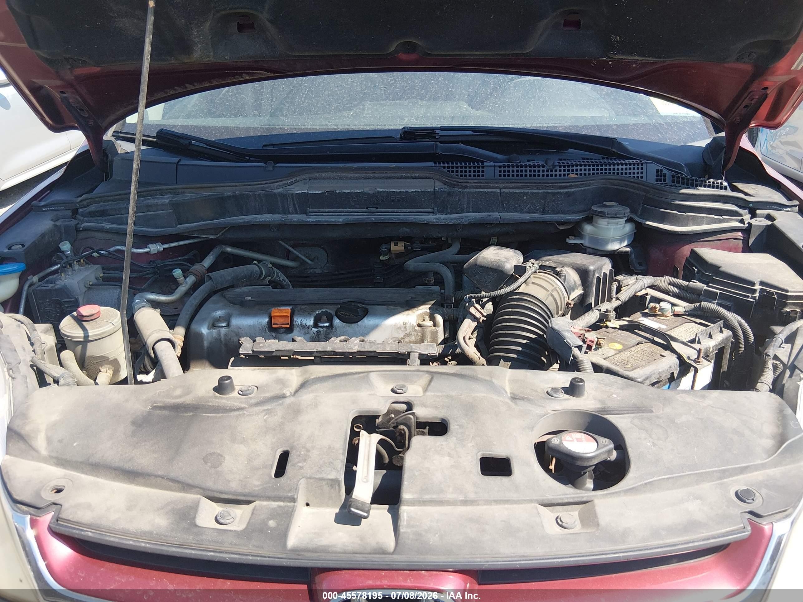 2010 Honda Cr-v Ex Red vin: JHLRE4H50AC011793