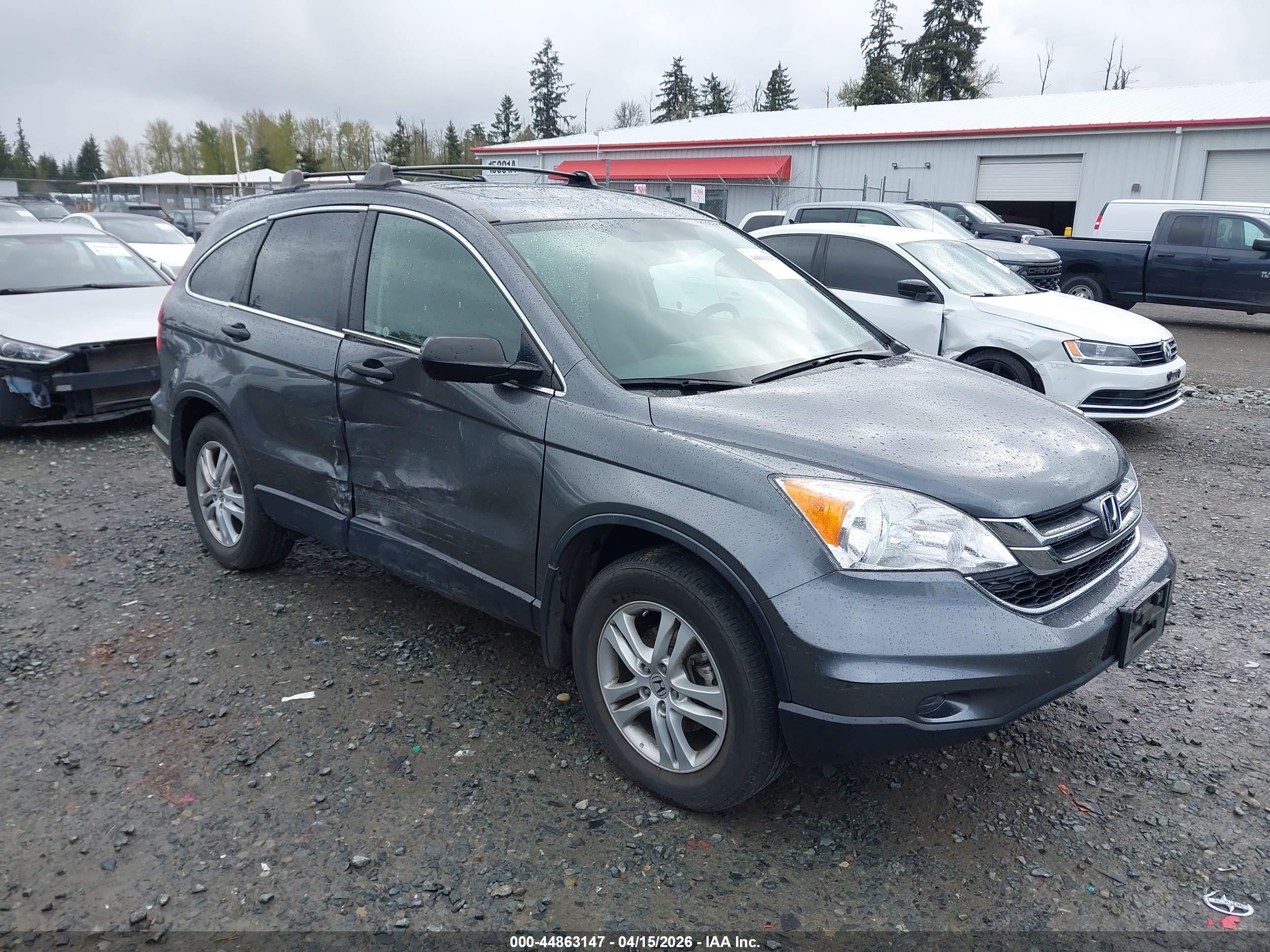 2010 Honda Cr-v Ex Gray vin: JHLRE4H51AC012497