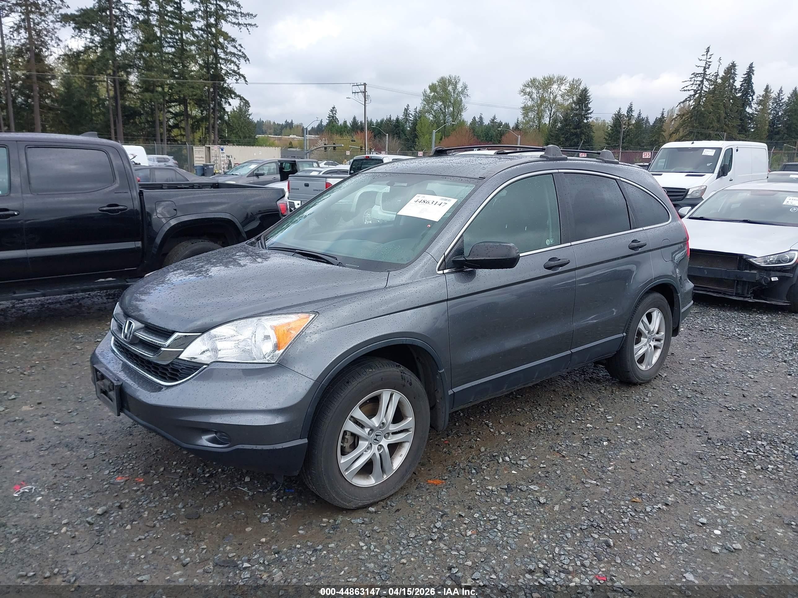 2010 Honda Cr-v Ex Gray vin: JHLRE4H51AC012497