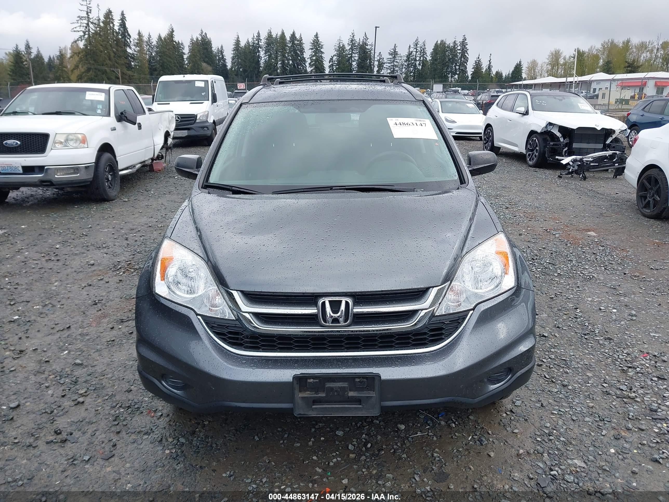 2010 Honda Cr-v Ex Gray vin: JHLRE4H51AC012497
