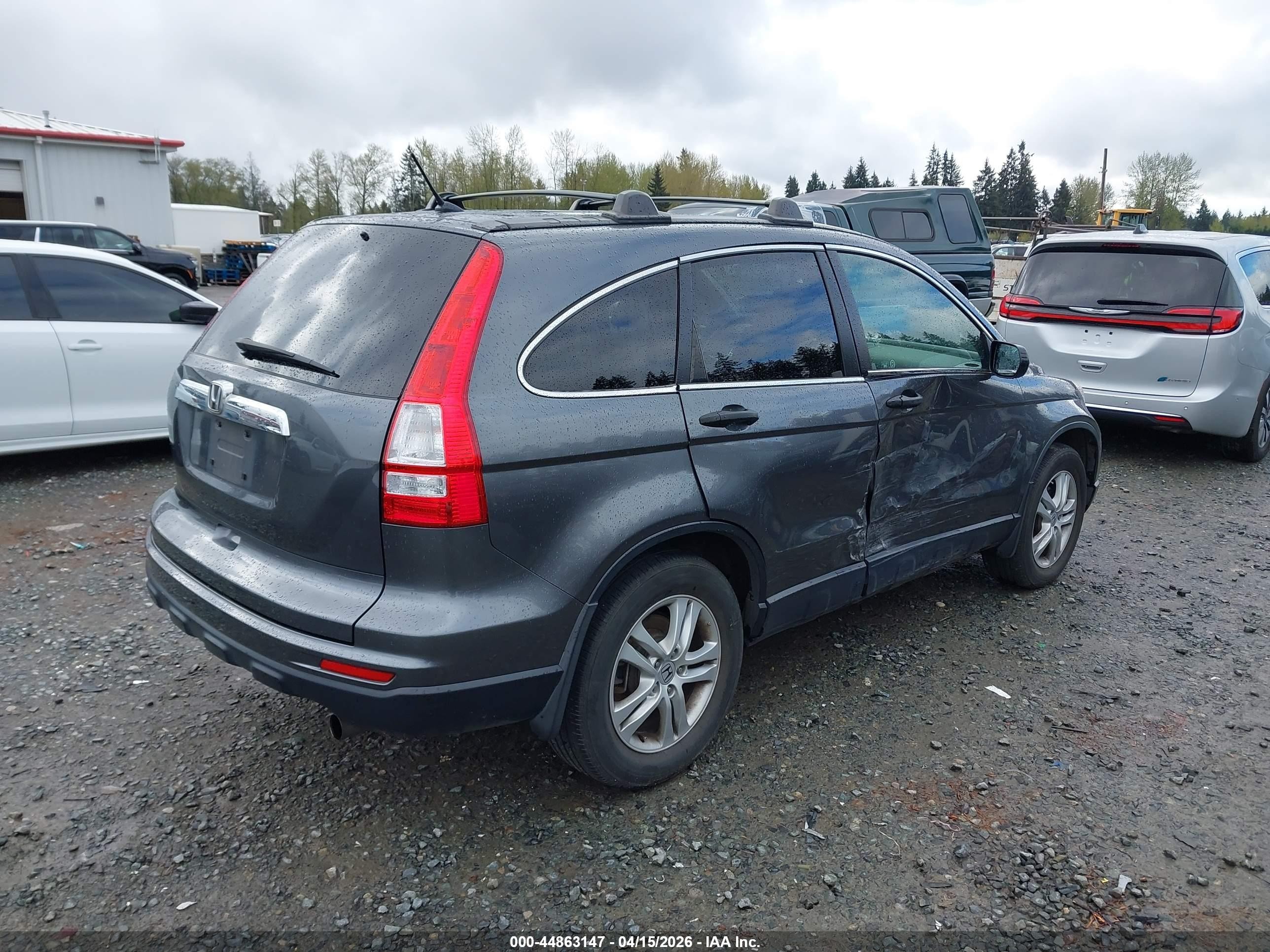 2010 Honda Cr-v Ex Gray vin: JHLRE4H51AC012497