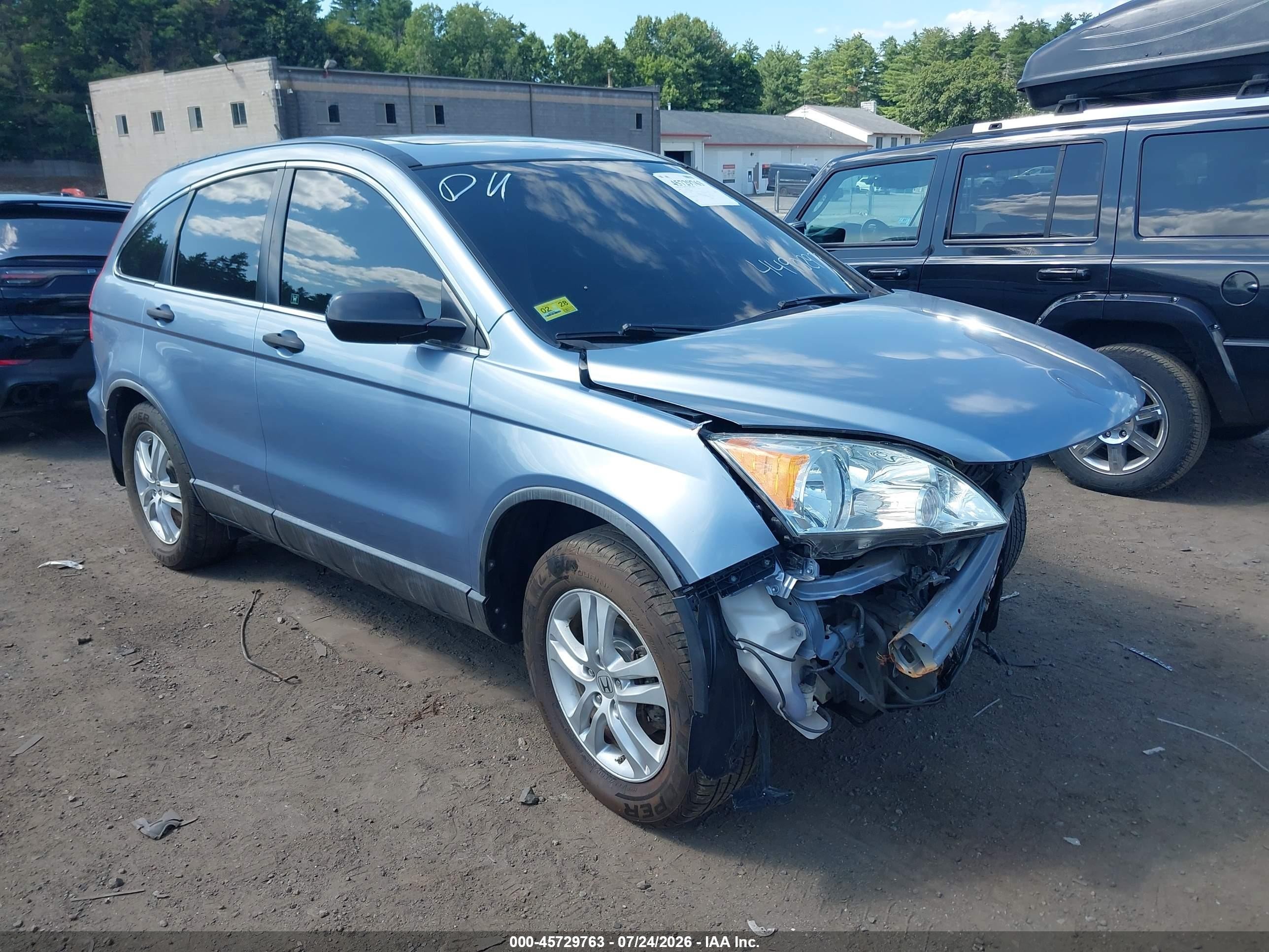 2010 Honda Cr-v Ex Light Blue vin: JHLRE4H52AC001900