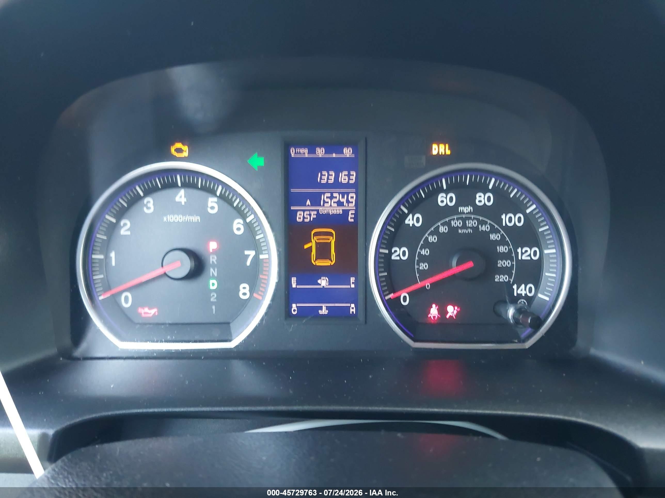 2010 Honda Cr-v Ex Light Blue vin: JHLRE4H52AC001900