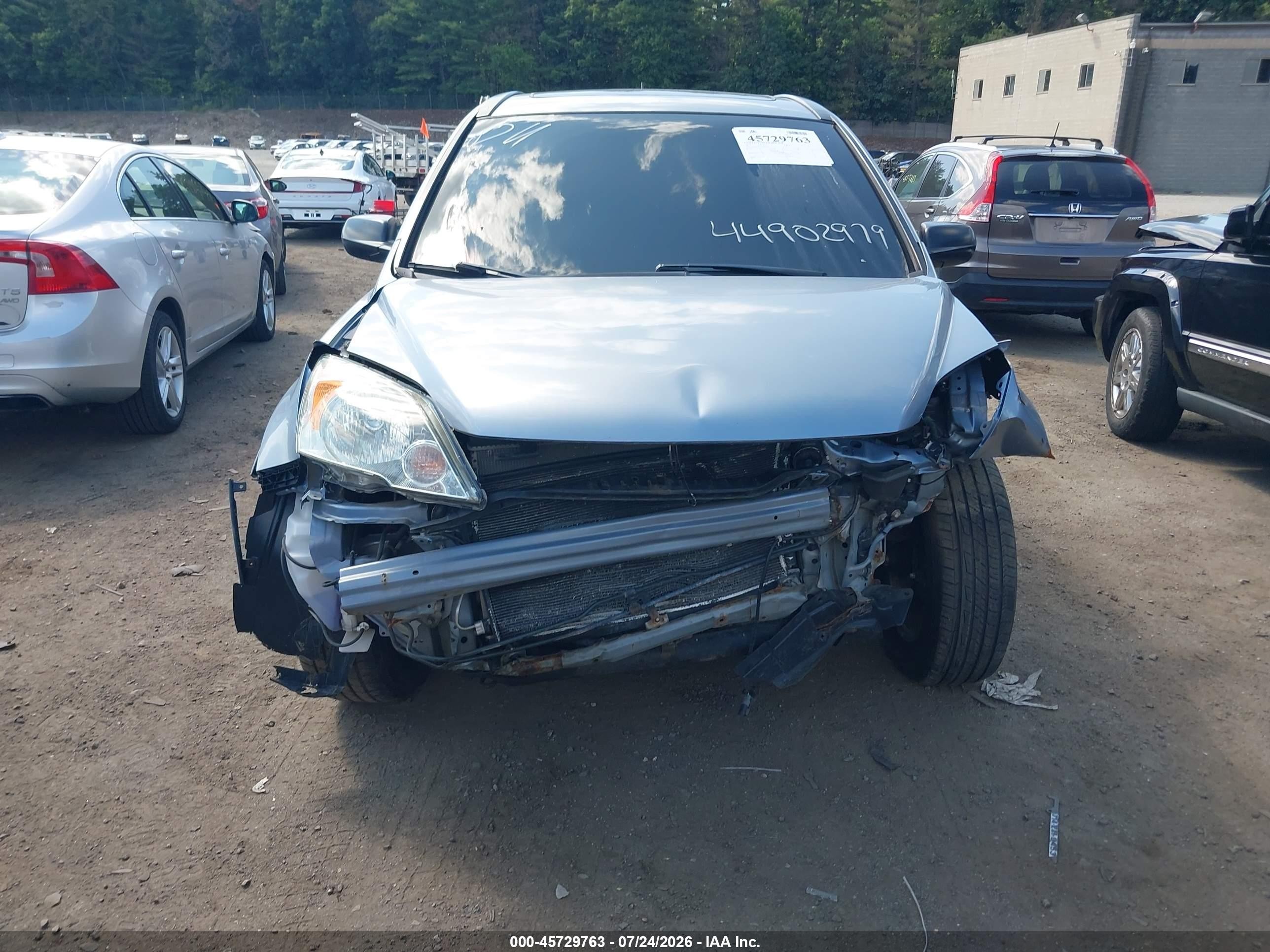2010 Honda Cr-v Ex Light Blue vin: JHLRE4H52AC001900