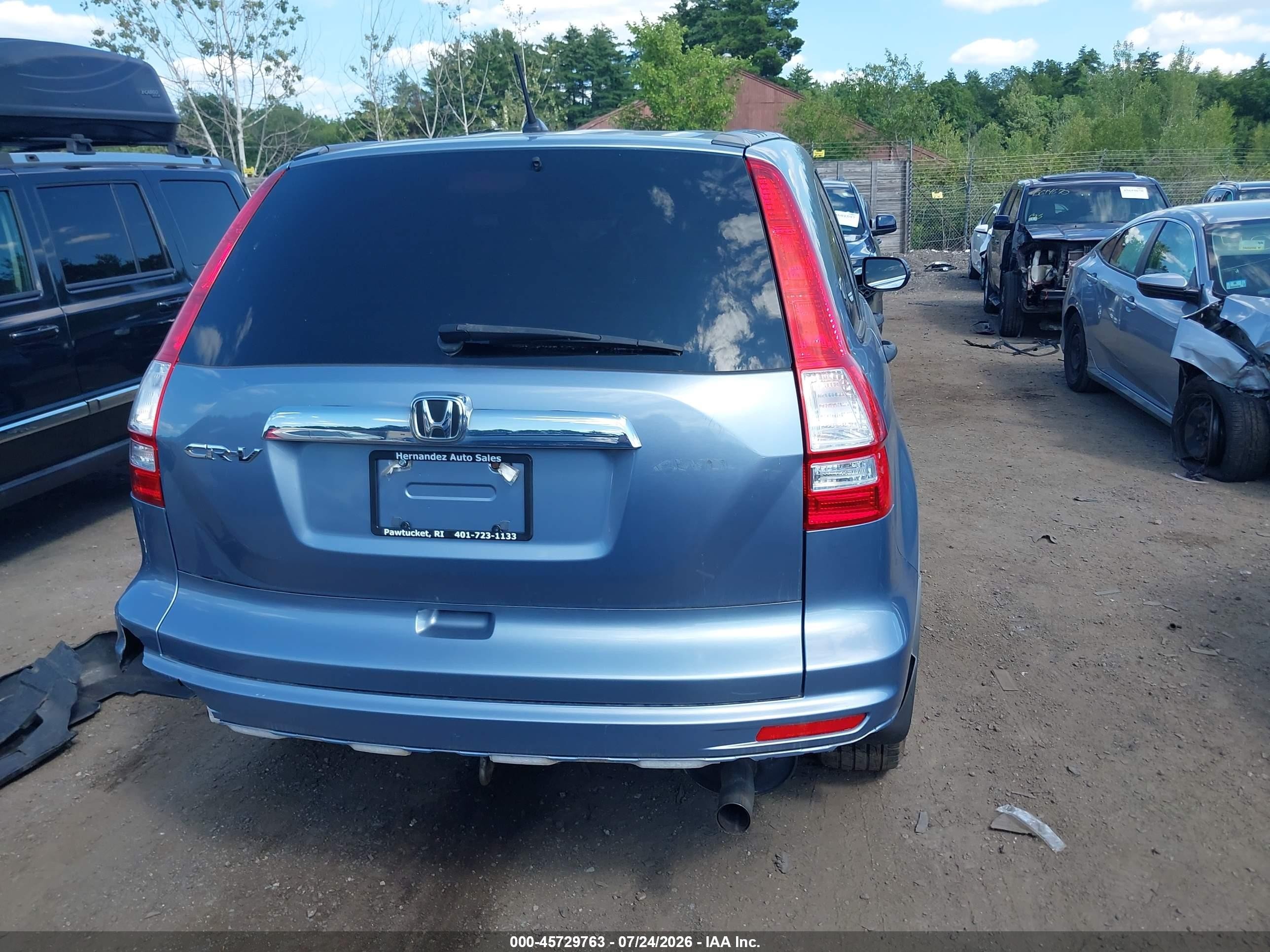 2010 Honda Cr-v Ex Light Blue vin: JHLRE4H52AC001900
