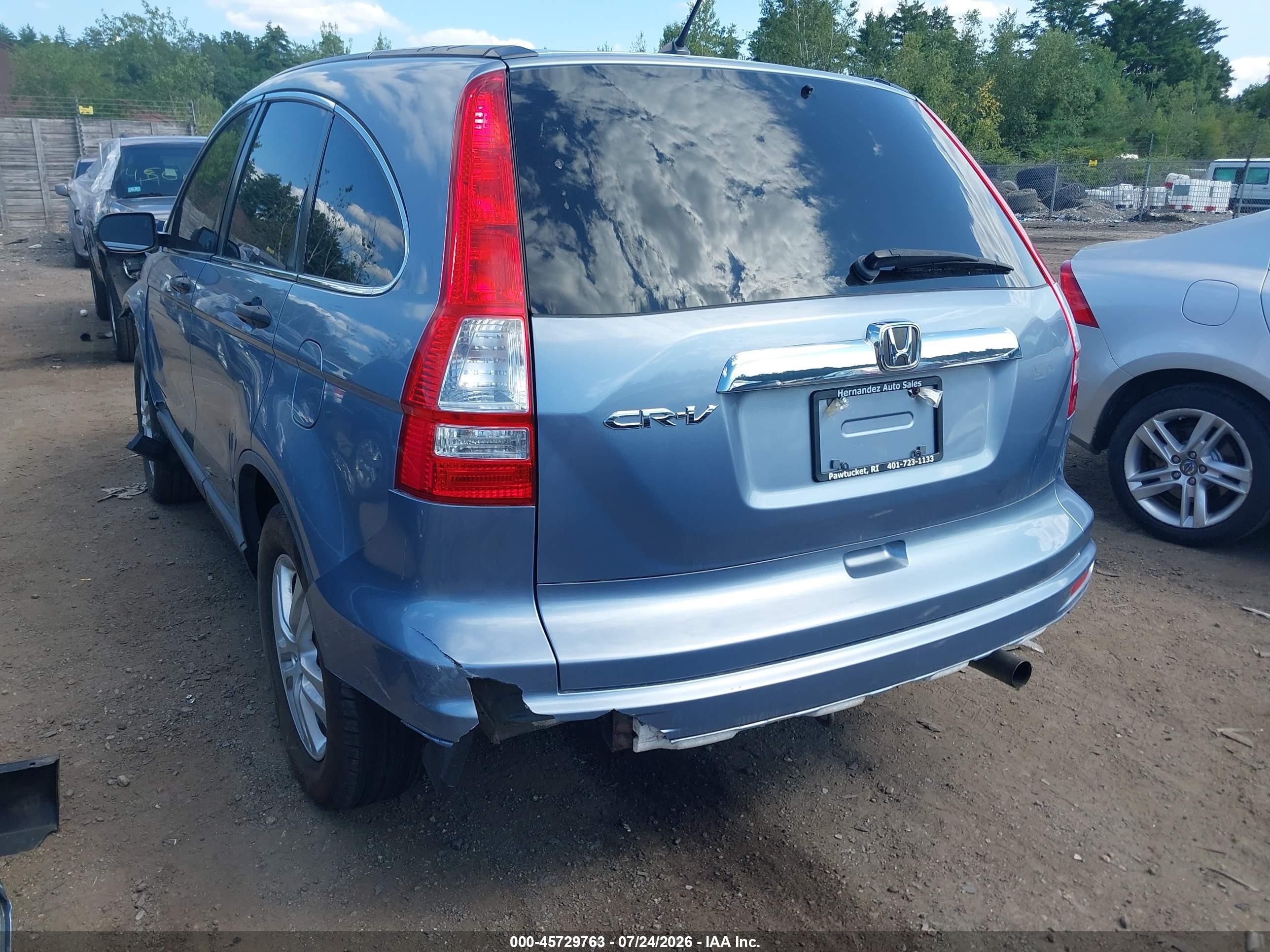 2010 Honda Cr-v Ex Light Blue vin: JHLRE4H52AC001900