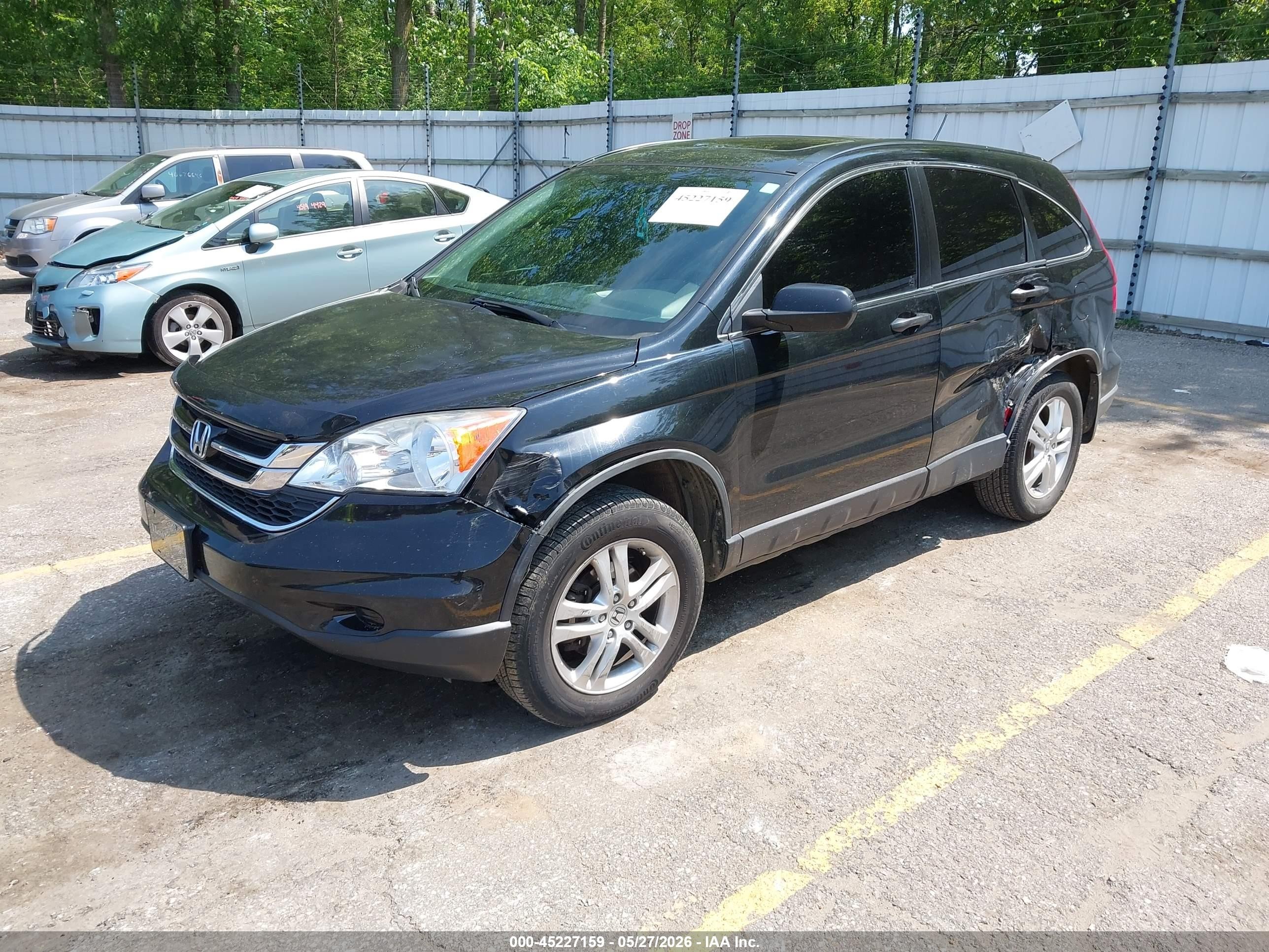 2010 Honda Cr-v Ex Black vin: JHLRE4H52AC004814