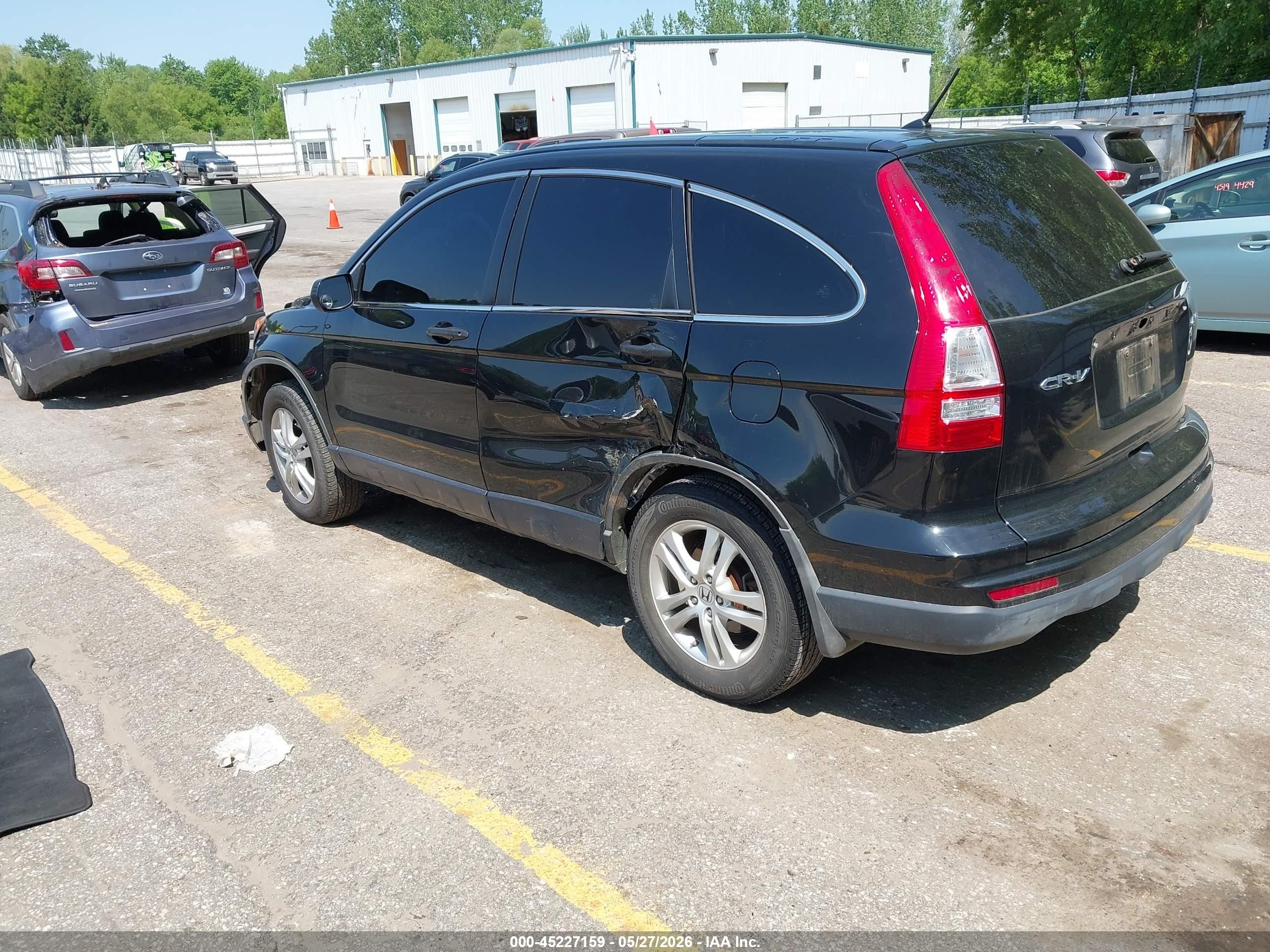 2010 Honda Cr-v Ex Black vin: JHLRE4H52AC004814