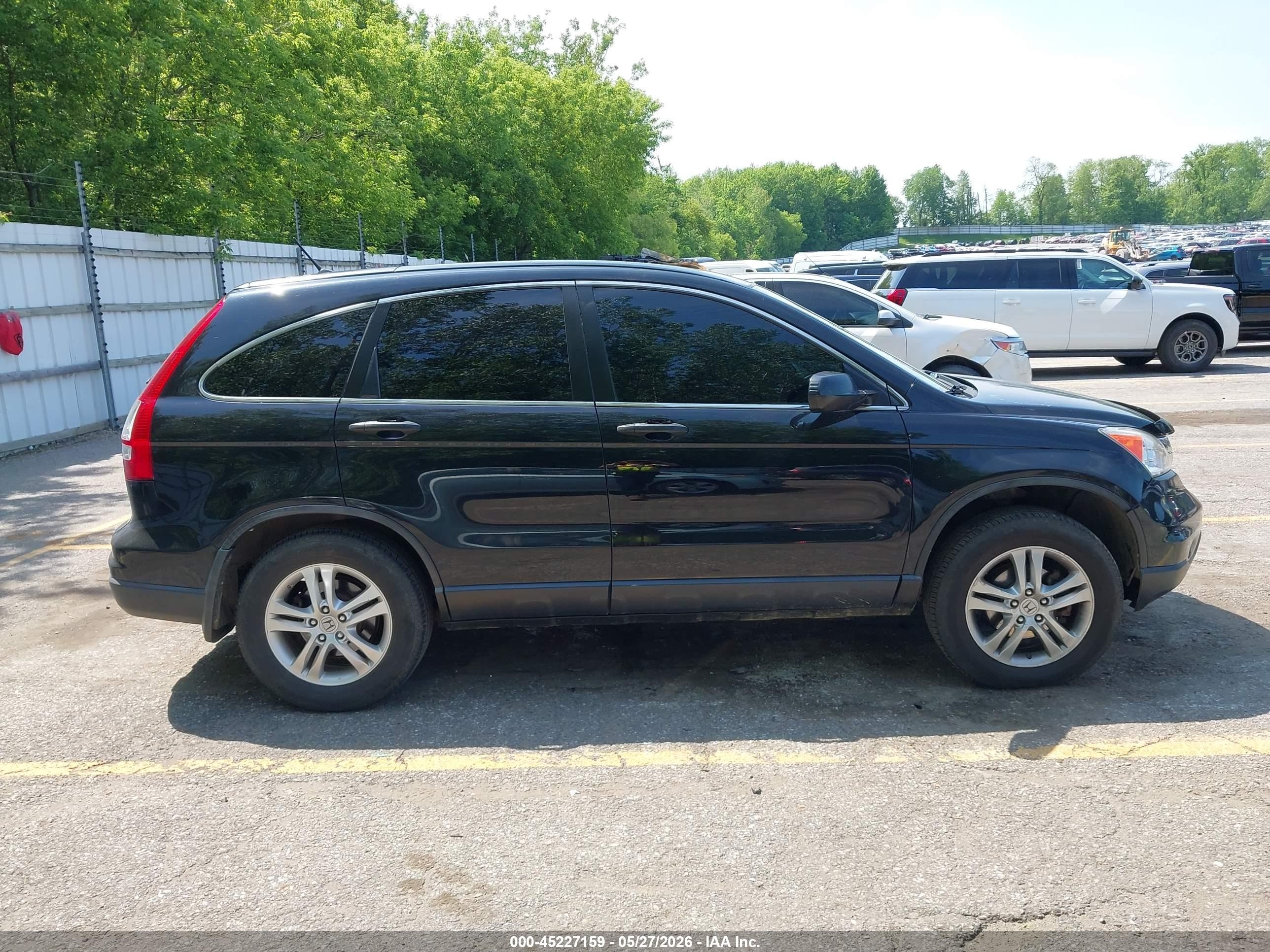 2010 Honda Cr-v Ex Black vin: JHLRE4H52AC004814