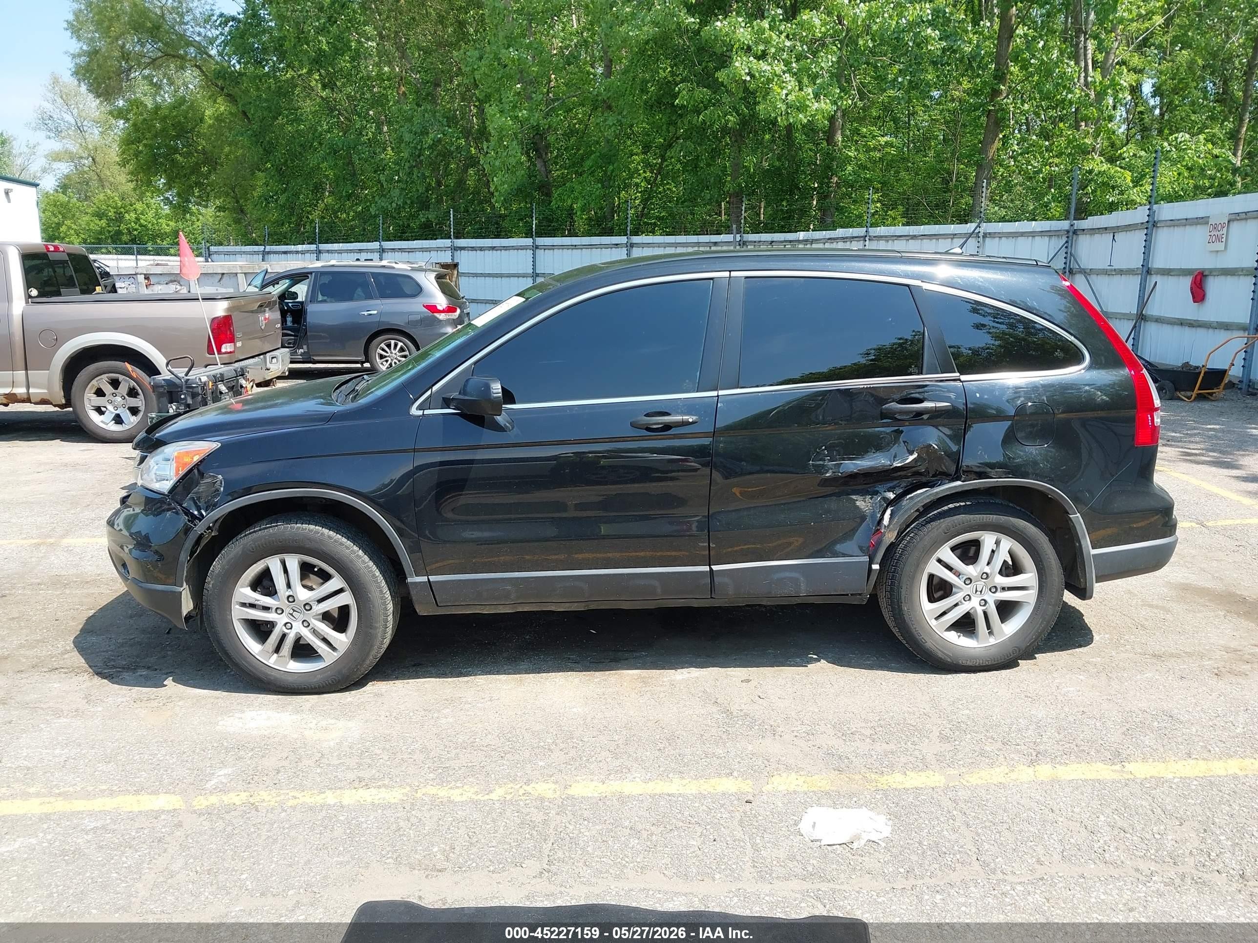 2010 Honda Cr-v Ex Black vin: JHLRE4H52AC004814
