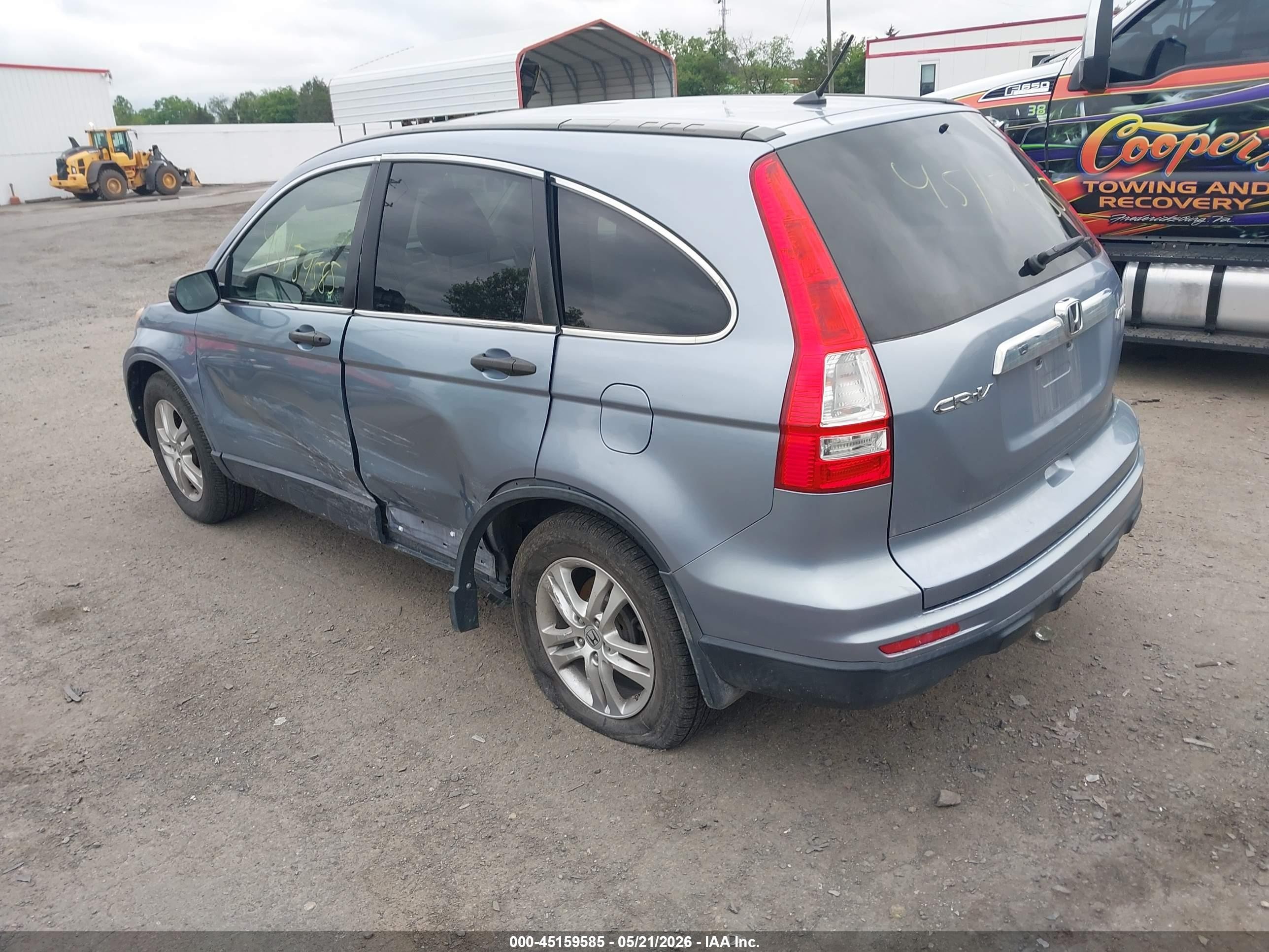 2011 Honda Cr-v Ex Blue vin: JHLRE4H52BC026474