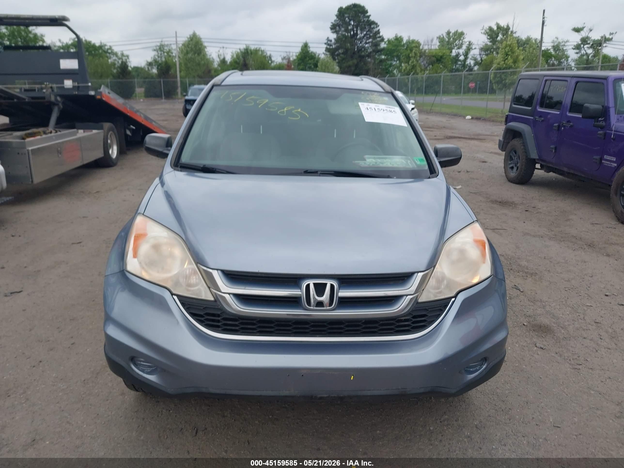 2011 Honda Cr-v Ex Blue vin: JHLRE4H52BC026474