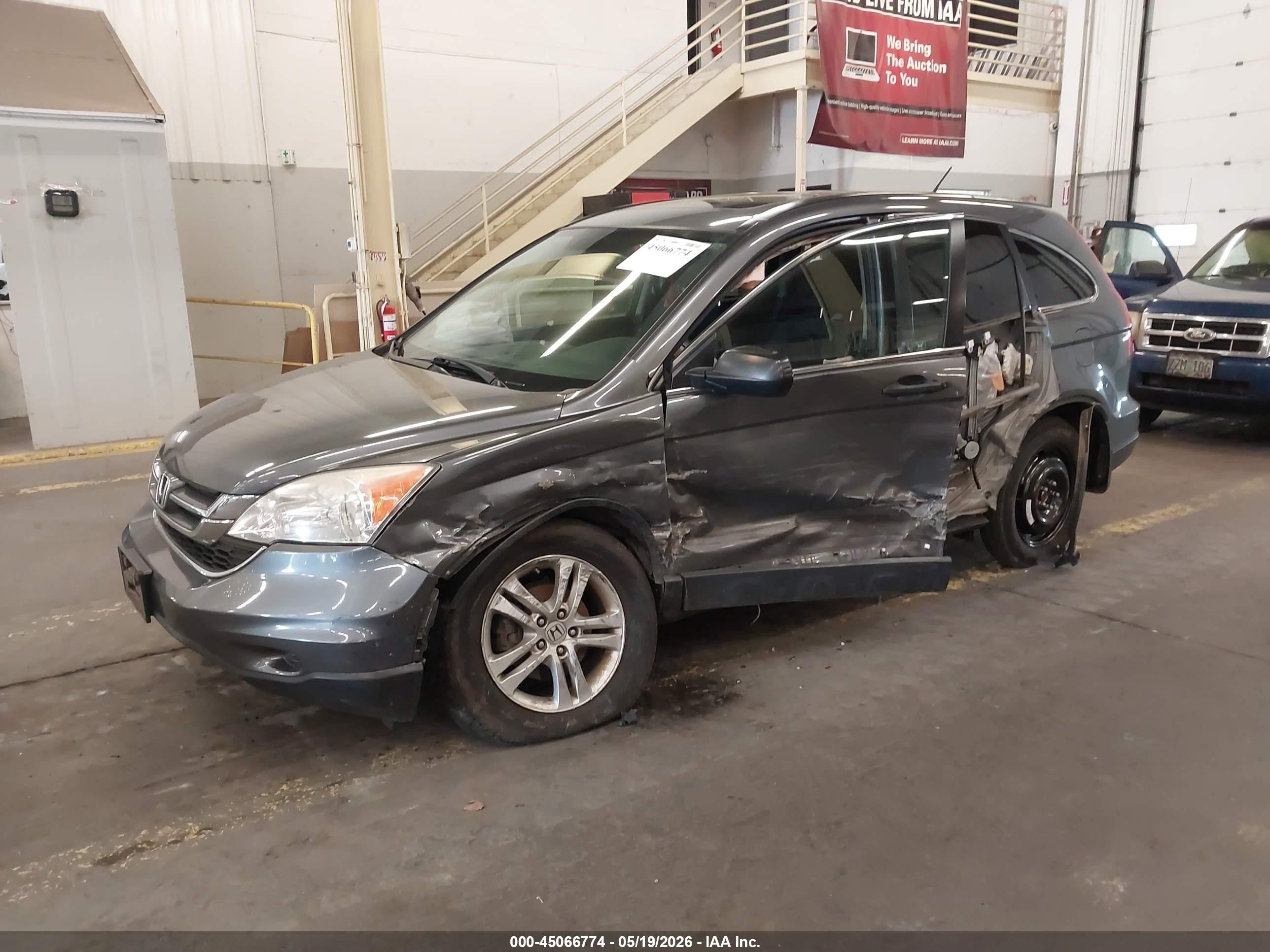 2010 Honda Cr-v Ex Gray vin: JHLRE4H53AC007835