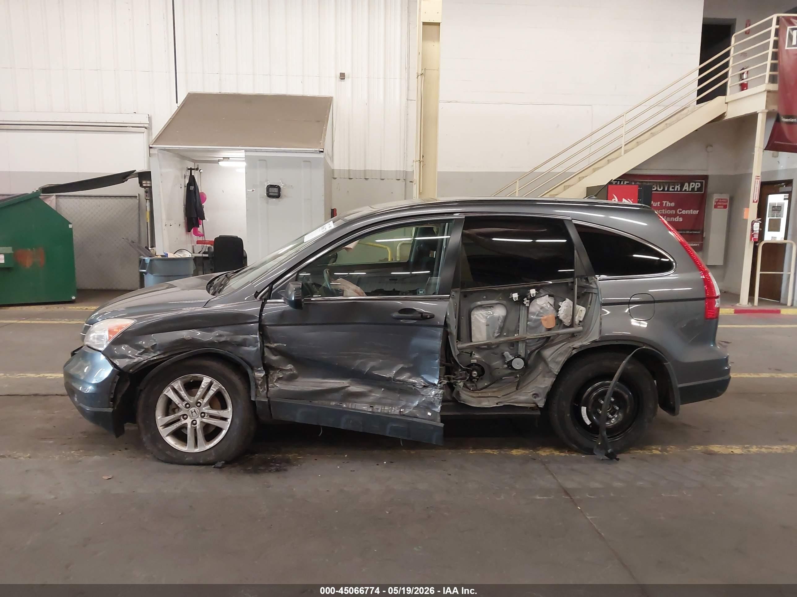 2010 Honda Cr-v Ex Gray vin: JHLRE4H53AC007835