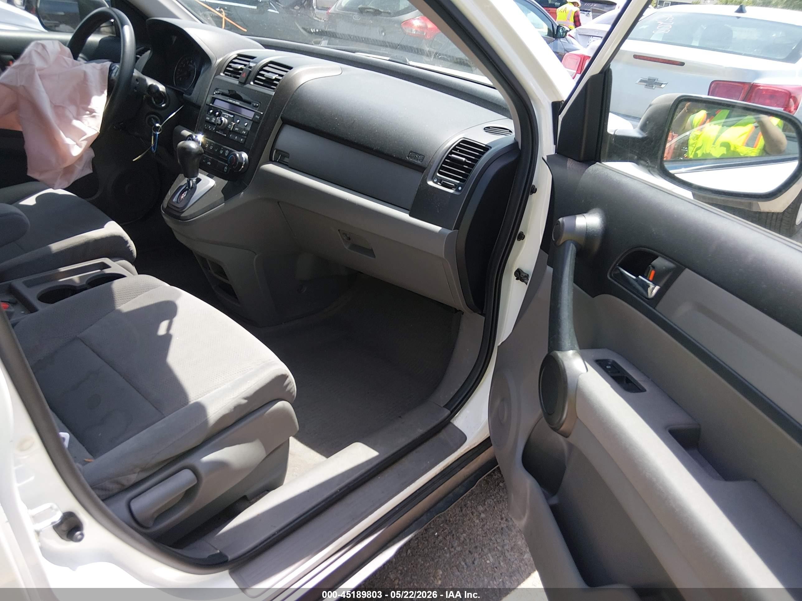 2010 Honda Cr-v Ex White vin: JHLRE4H53AC009567