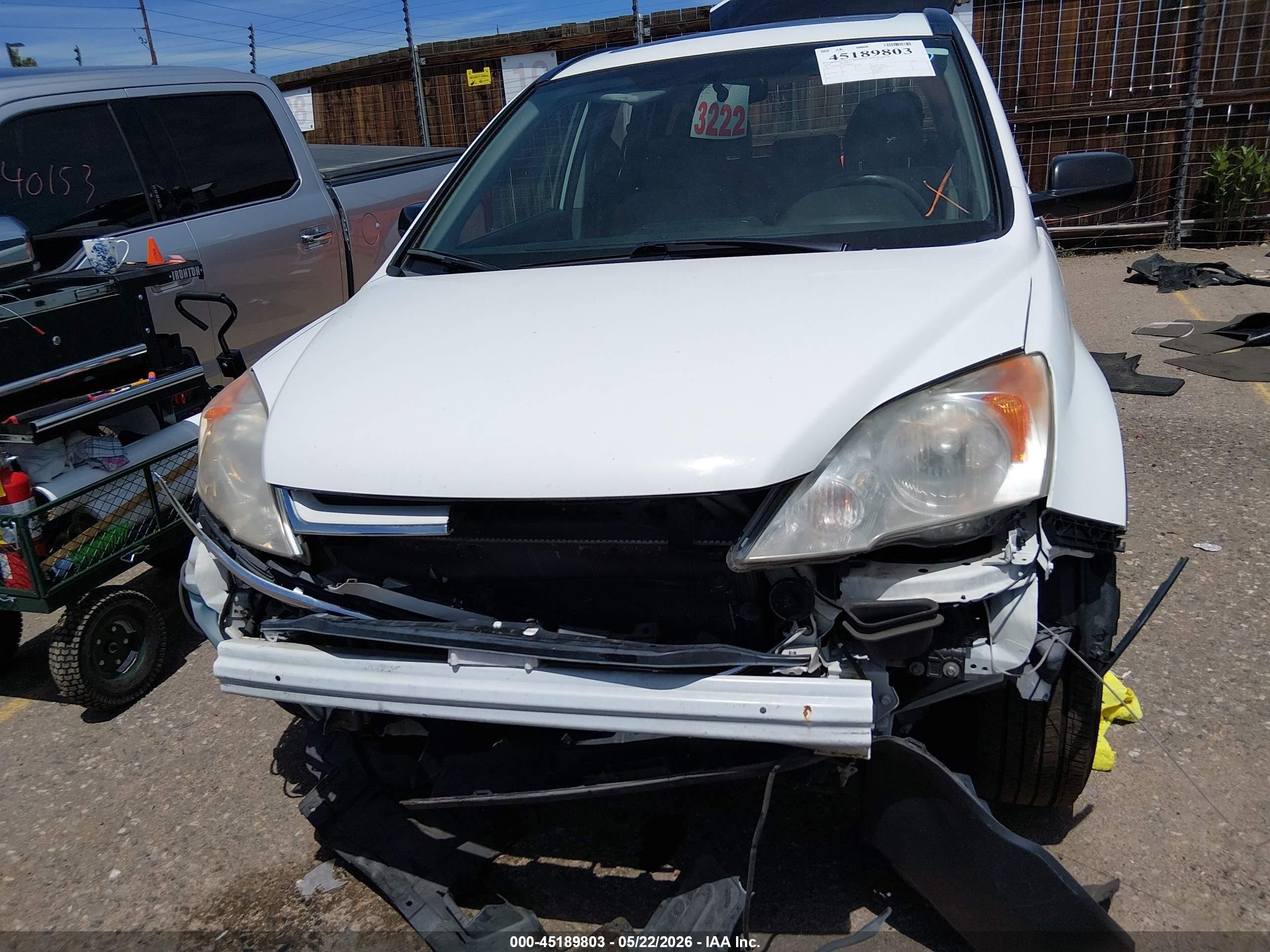 2010 Honda Cr-v Ex White vin: JHLRE4H53AC009567