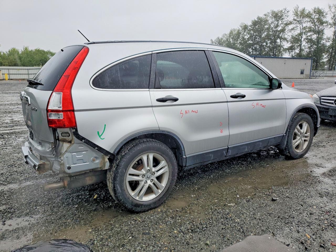 2011 Honda Cr-v Ex Серебряный vin: JHLRE4H53BC032283