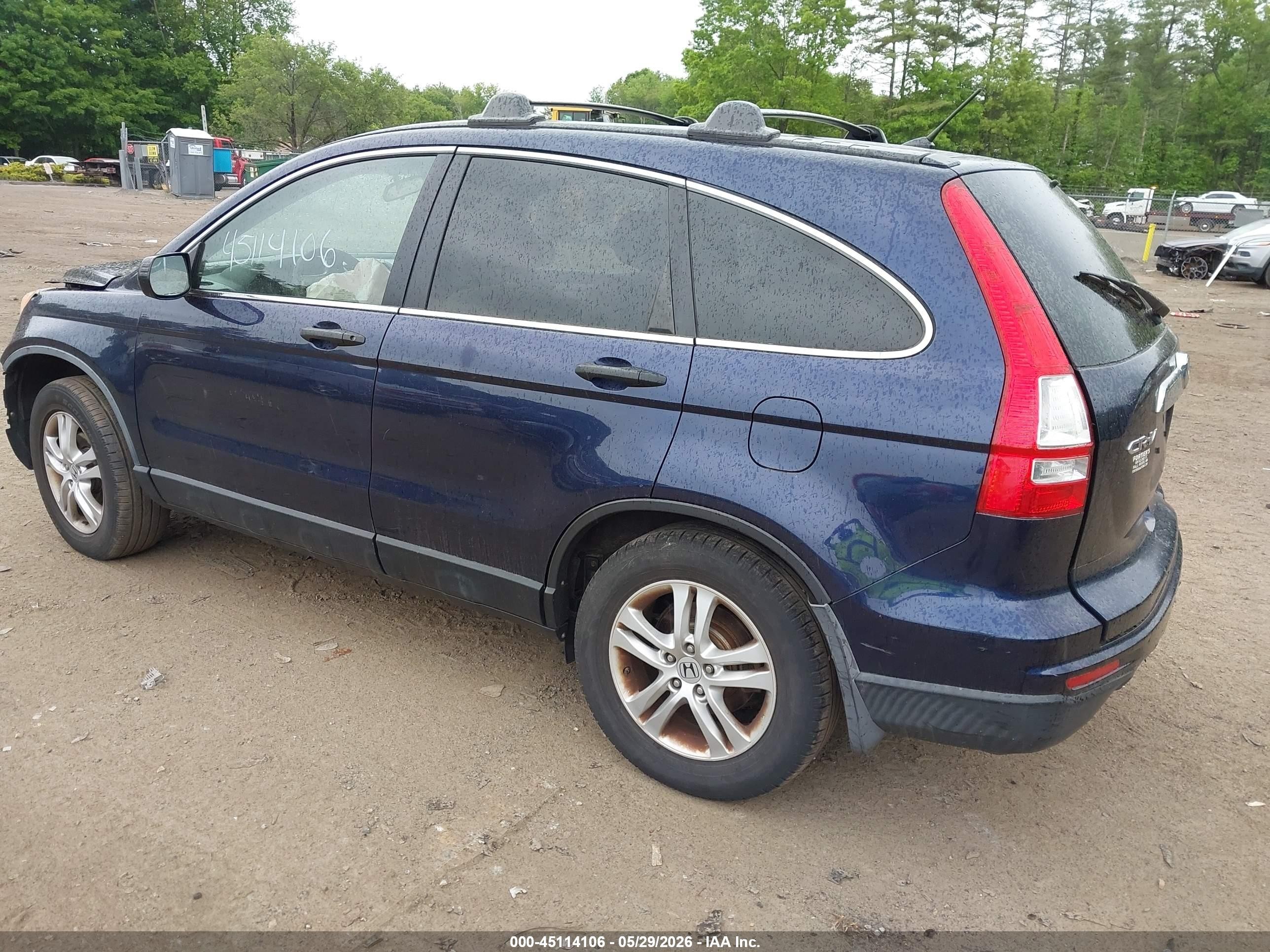 2011 Honda Cr-v Ex Синий vin: JHLRE4H54BC011183