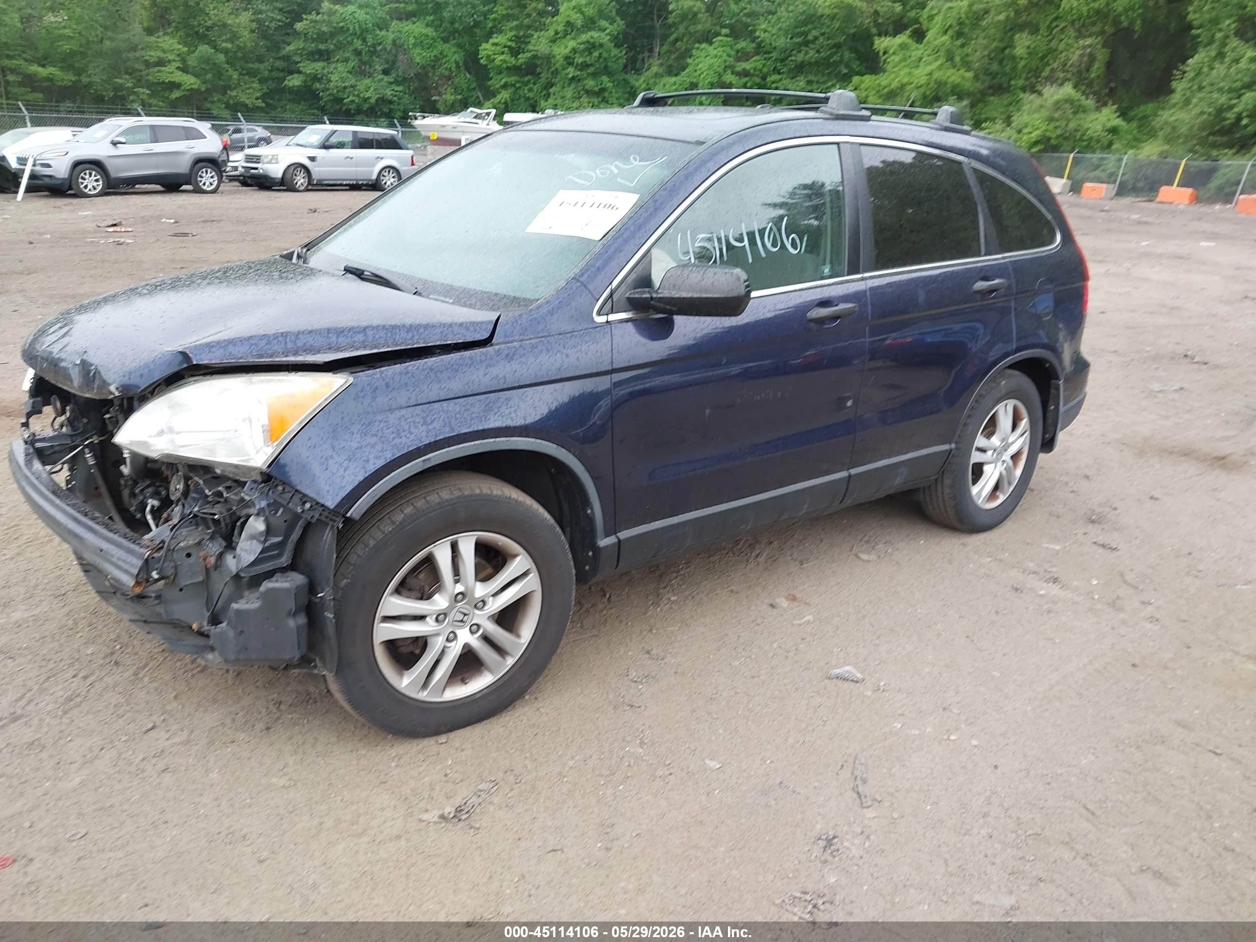 2011 Honda Cr-v Ex Синий vin: JHLRE4H54BC011183