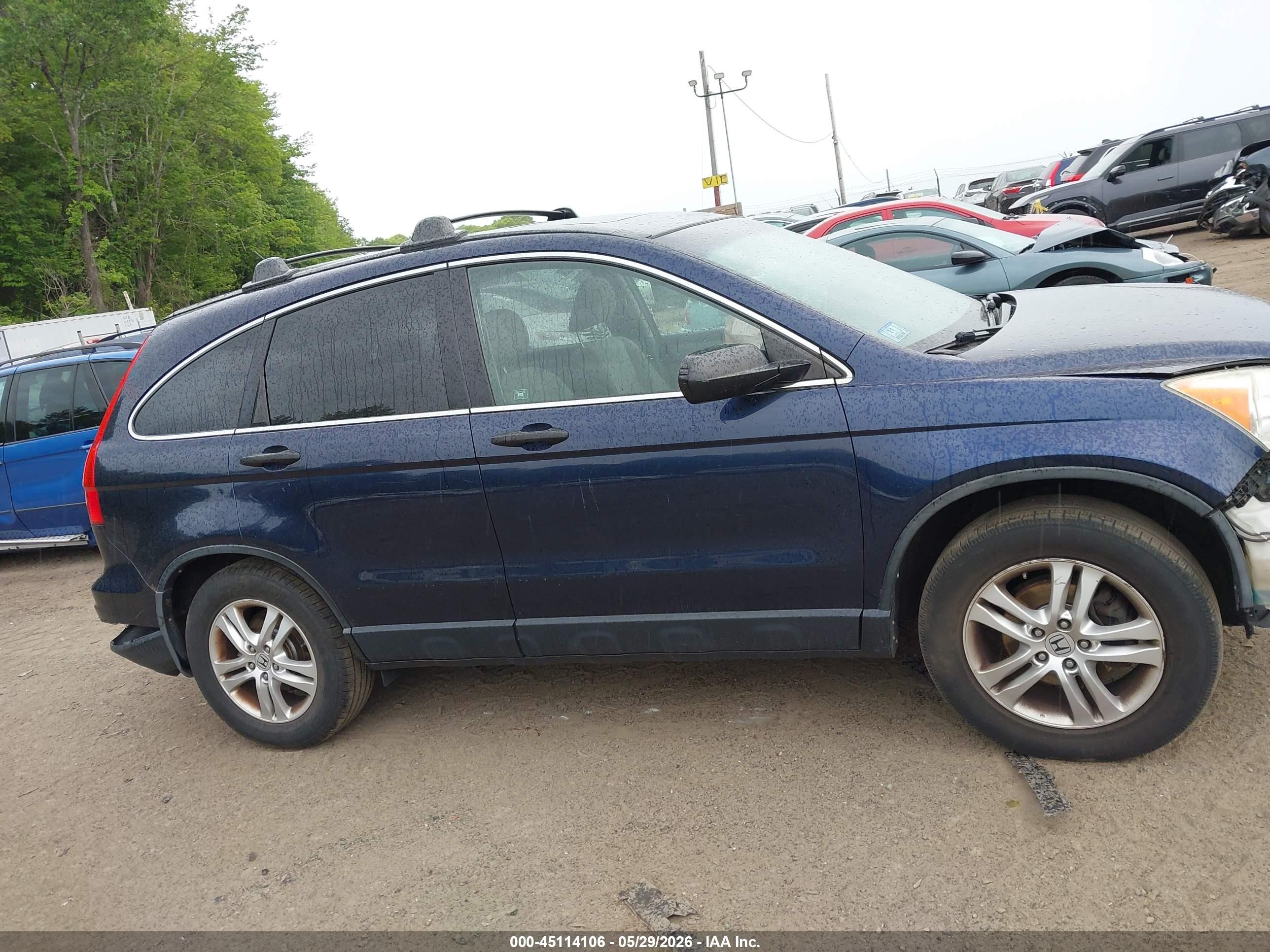 2011 Honda Cr-v Ex Синий vin: JHLRE4H54BC011183