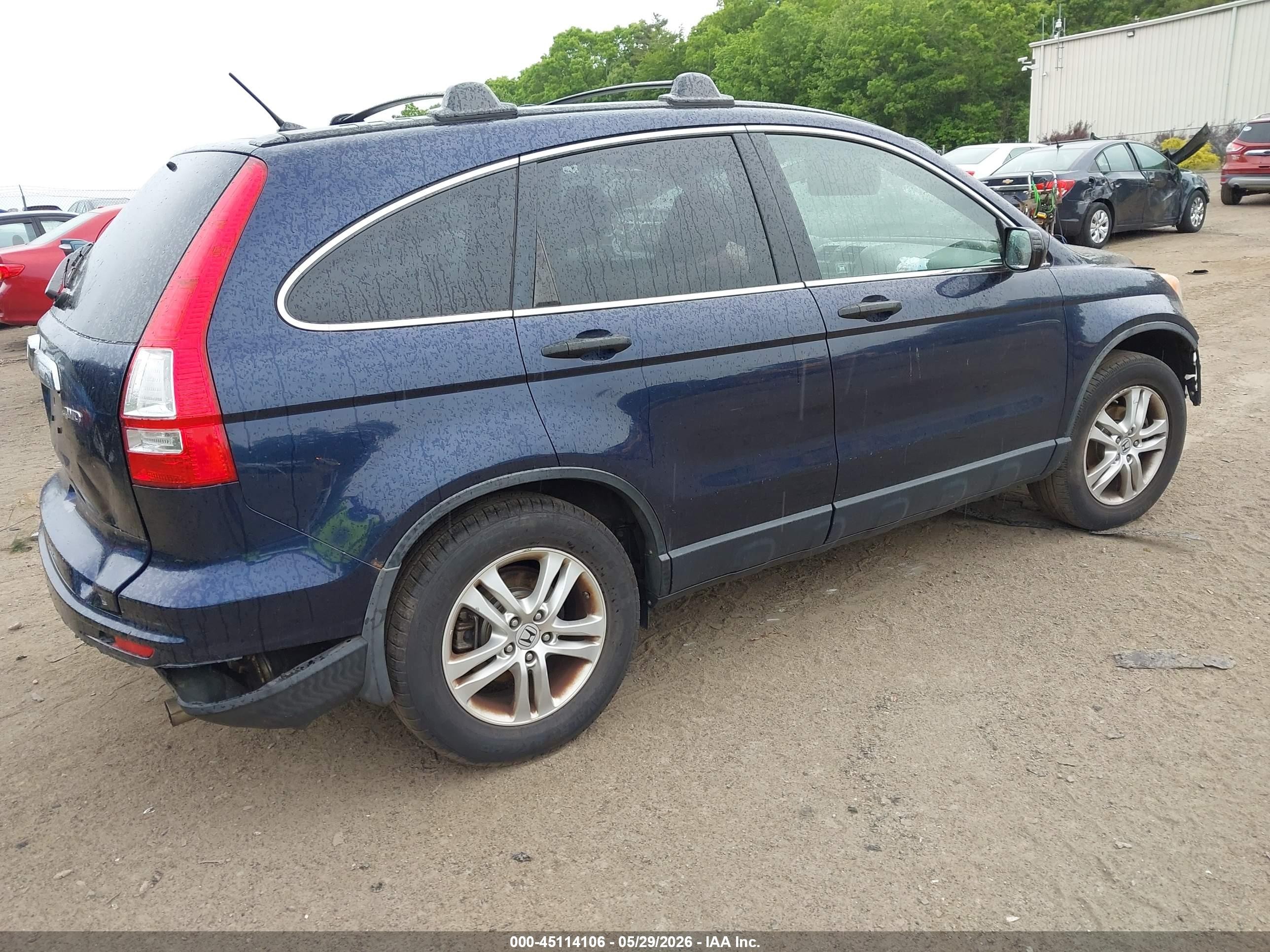 2011 Honda Cr-v Ex Синий vin: JHLRE4H54BC011183