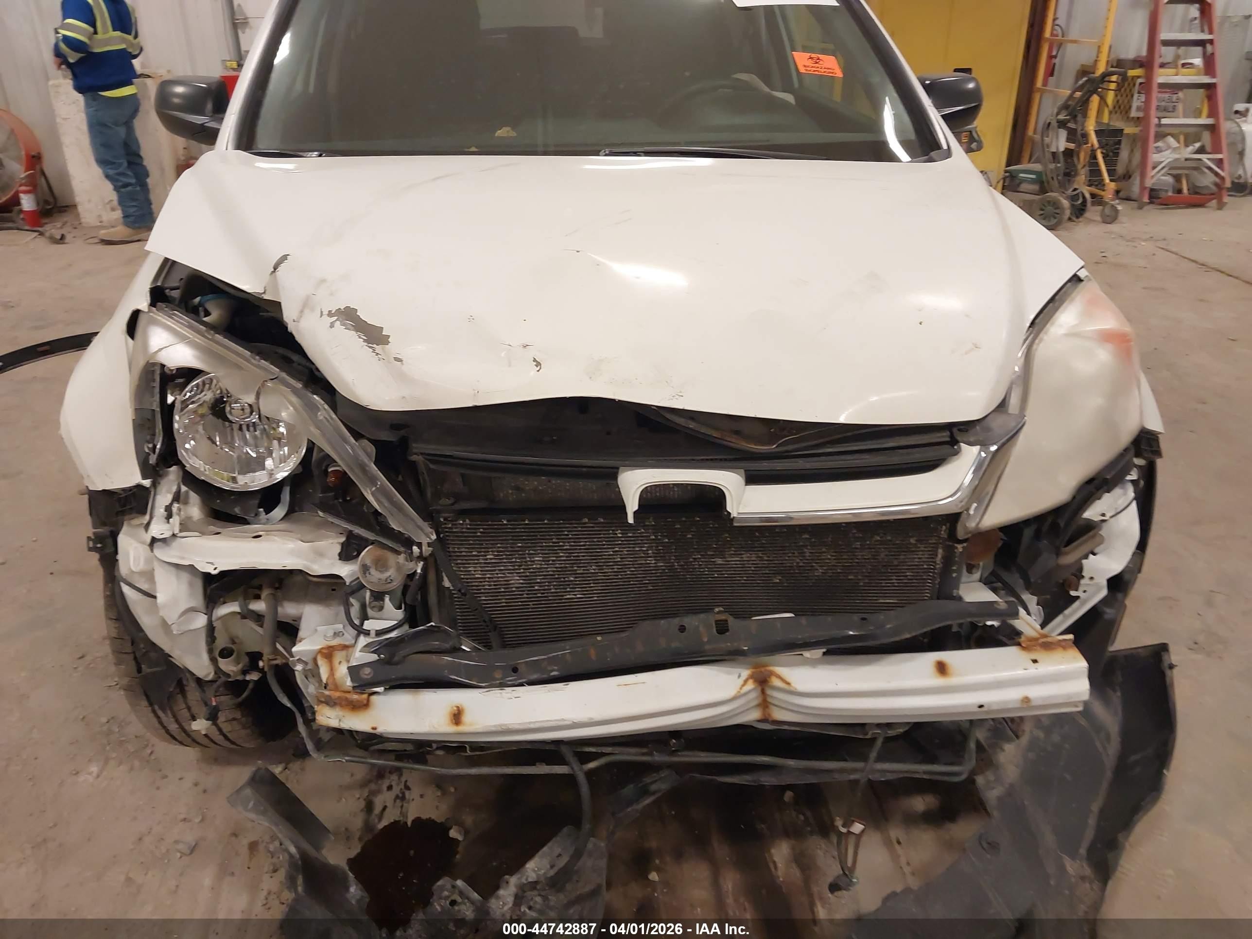 2010 Honda Cr-v Ex White vin: JHLRE4H56AC012155