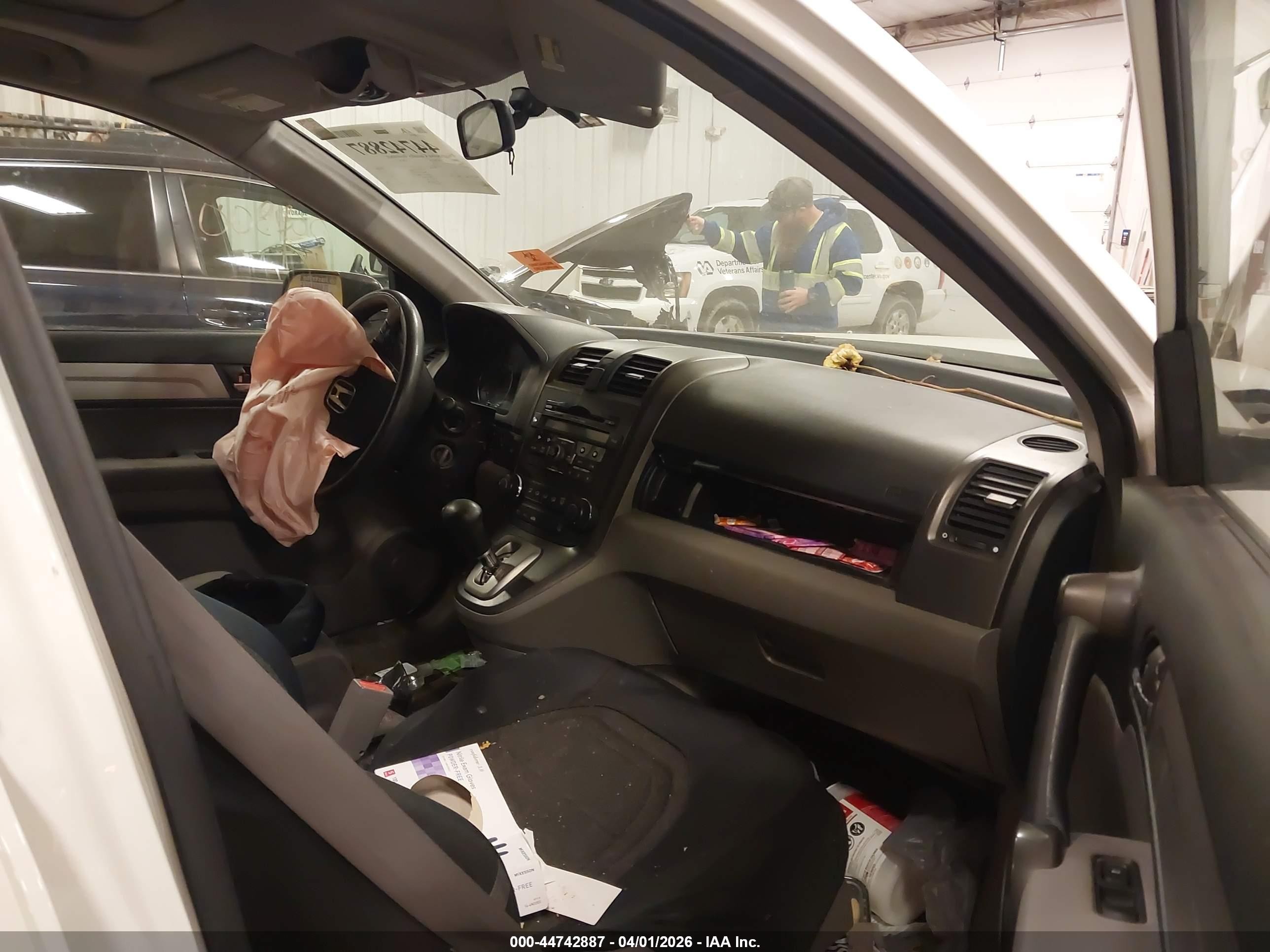 2010 Honda Cr-v Ex White vin: JHLRE4H56AC012155