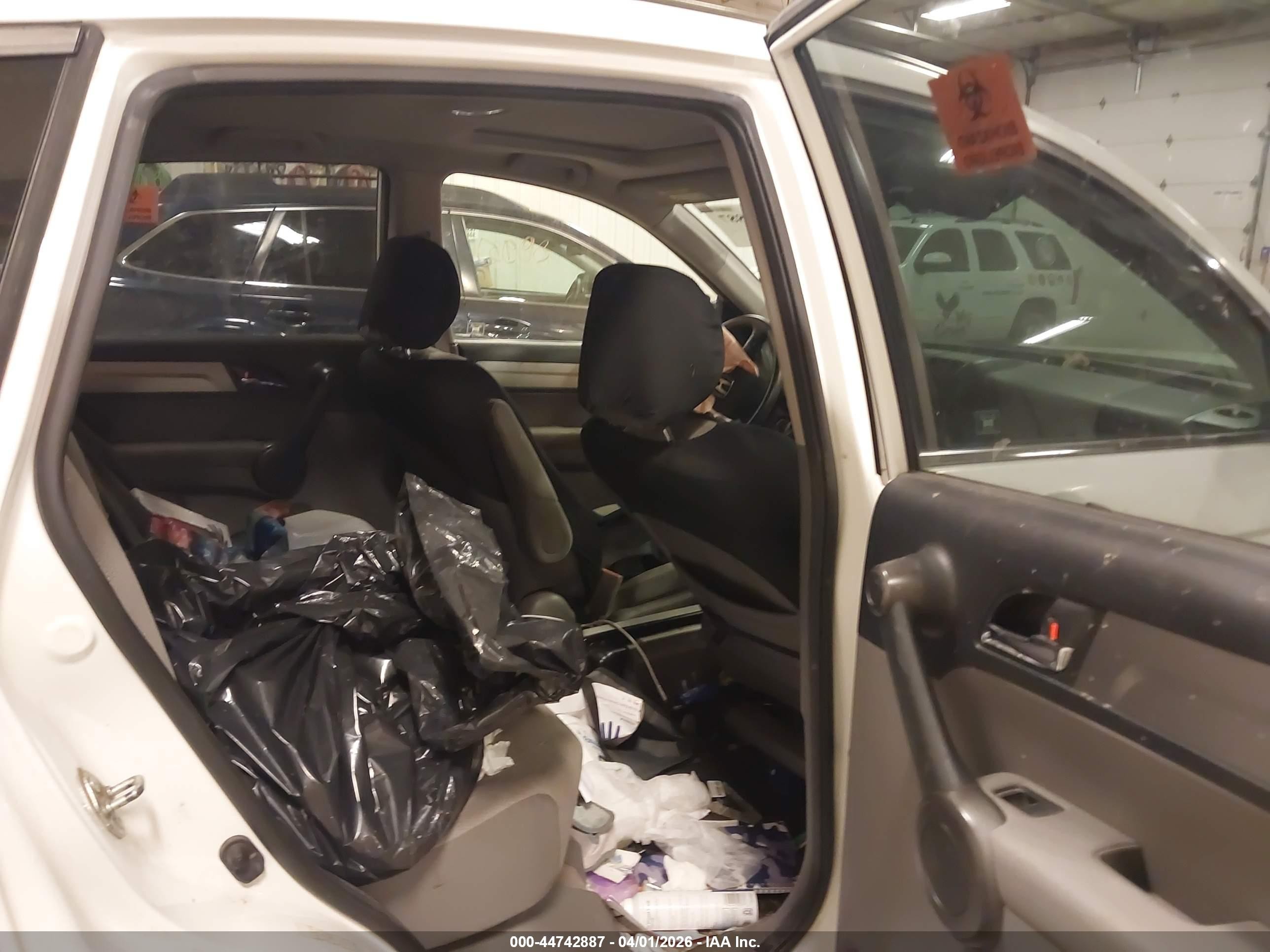 2010 Honda Cr-v Ex White vin: JHLRE4H56AC012155